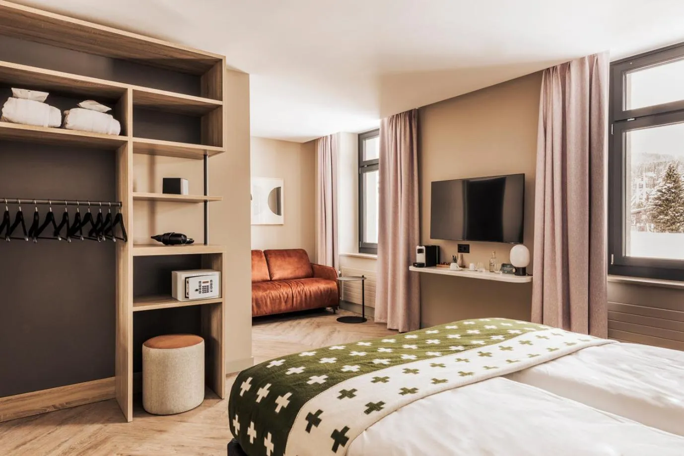 Bedroom, Bed in Hotel Altein Arosa, a Faern Collection Resort