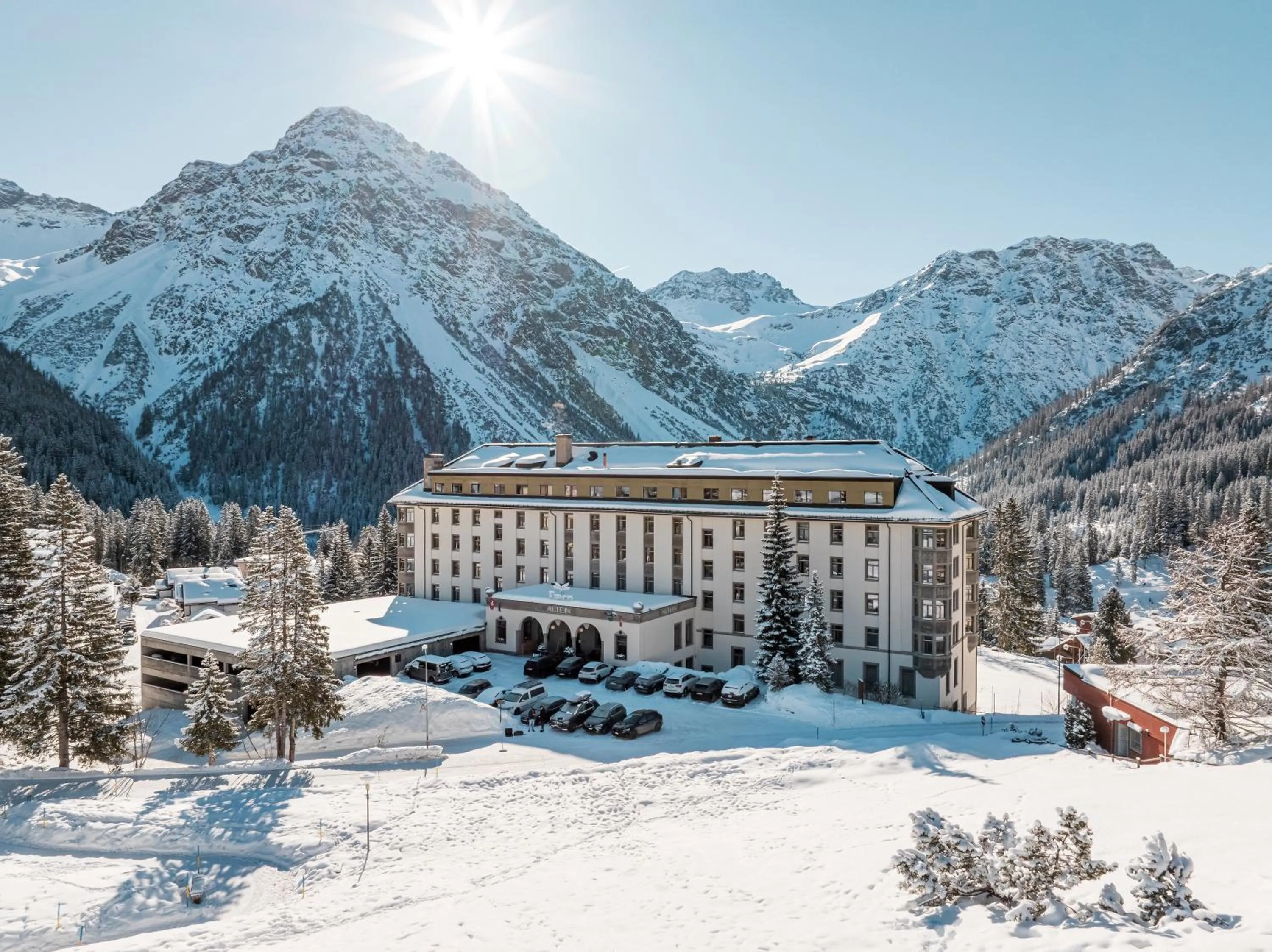 Property building in Hotel Altein Arosa, a Faern Collection Resort