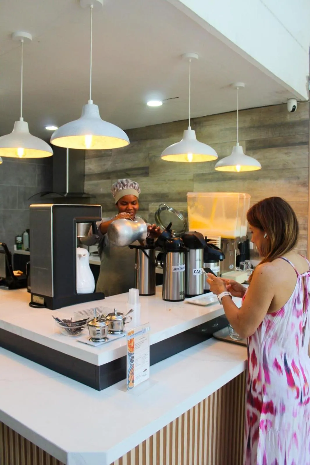 Kitchen or kitchenette in Hotel Genova Prado