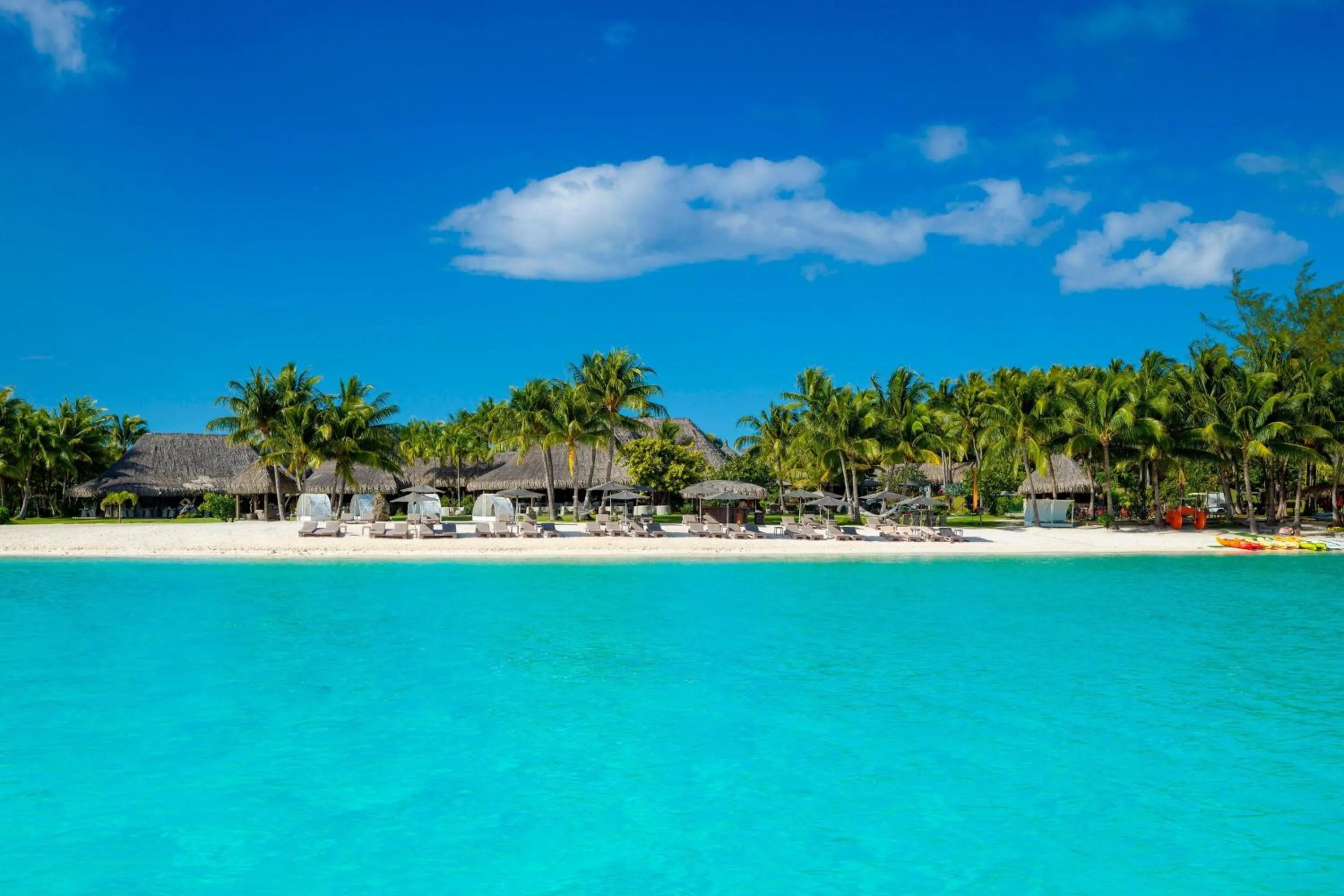 Beach in The St. Regis Bora Bora Resort