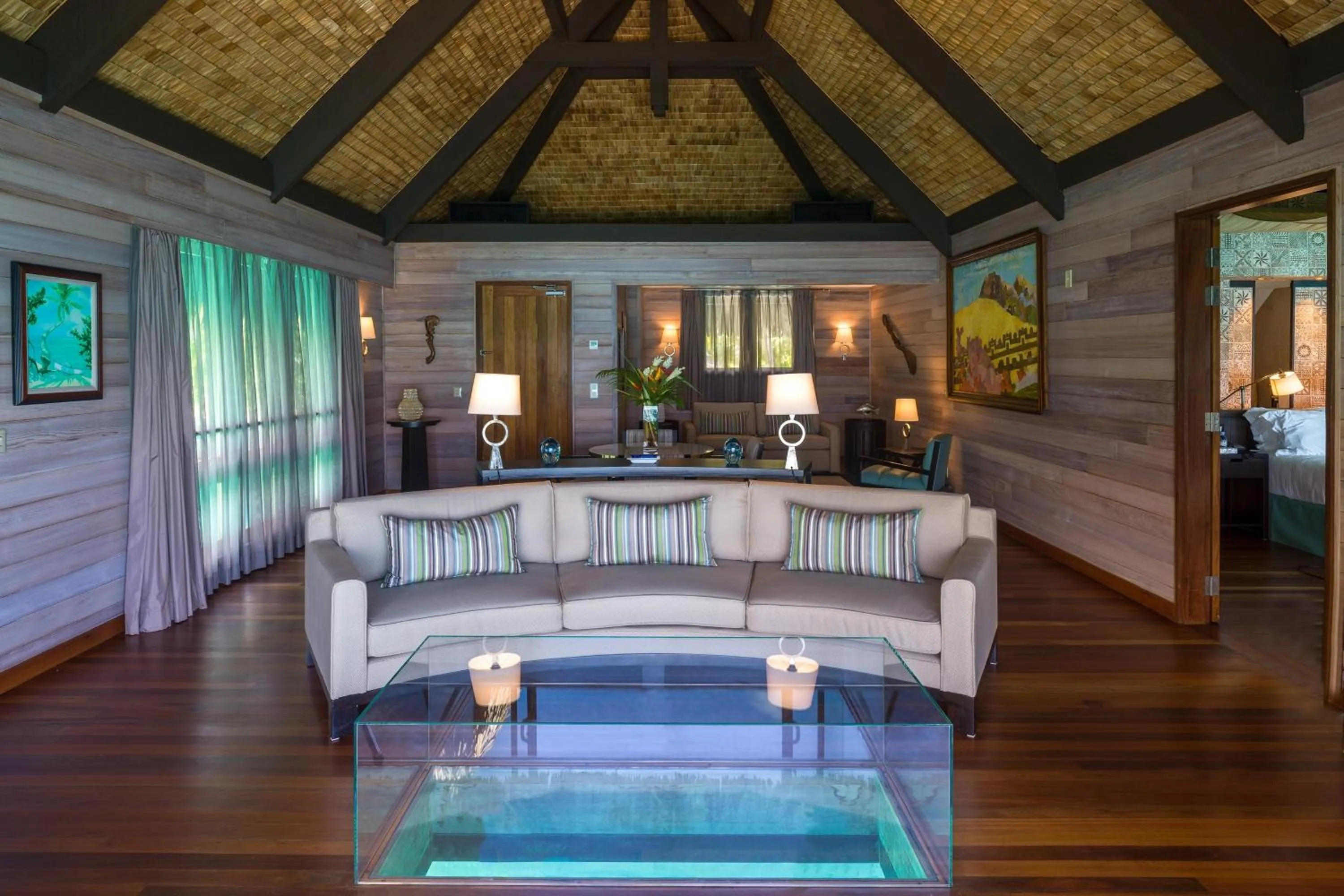 Living room in The St. Regis Bora Bora Resort