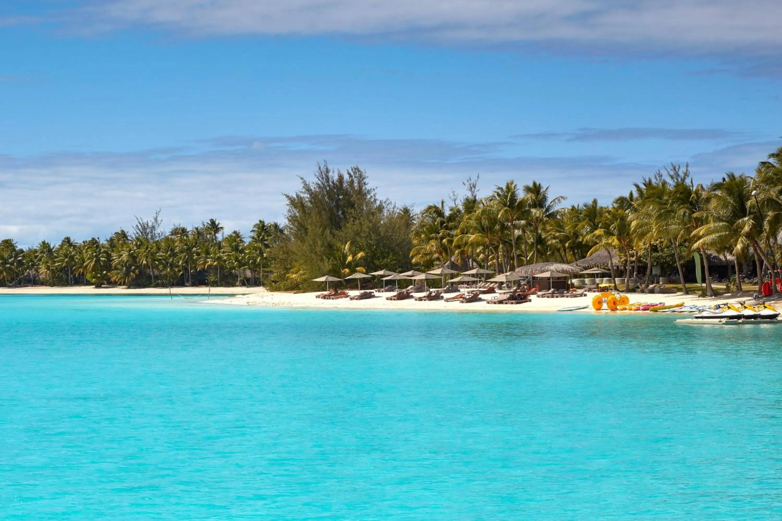 Beach in The St. Regis Bora Bora Resort