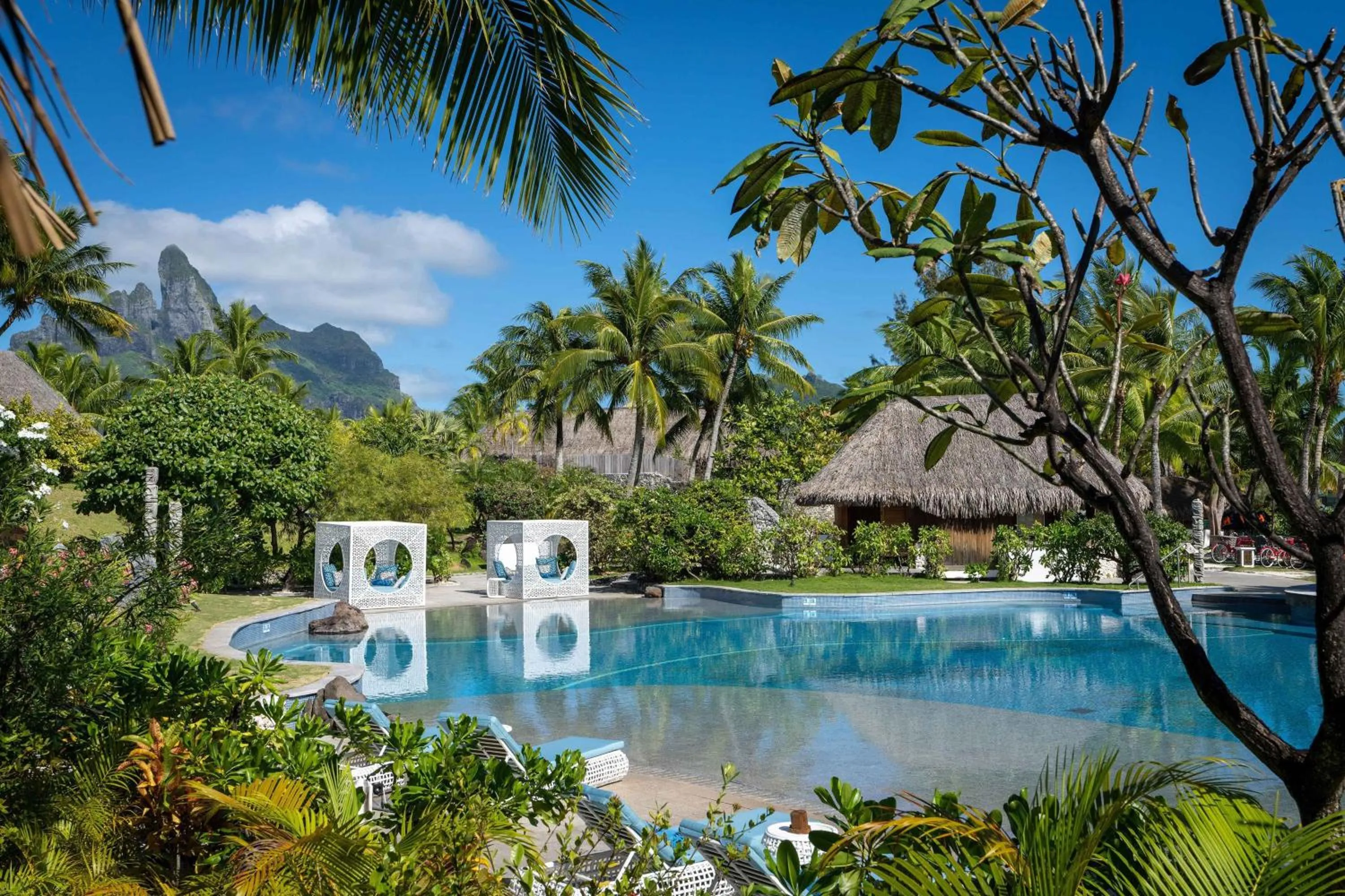 Swimming pool in The St. Regis Bora Bora Resort