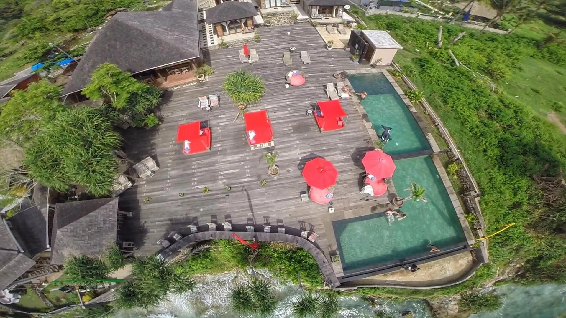 Bird's eye view in The Palms Ceningan Hotel