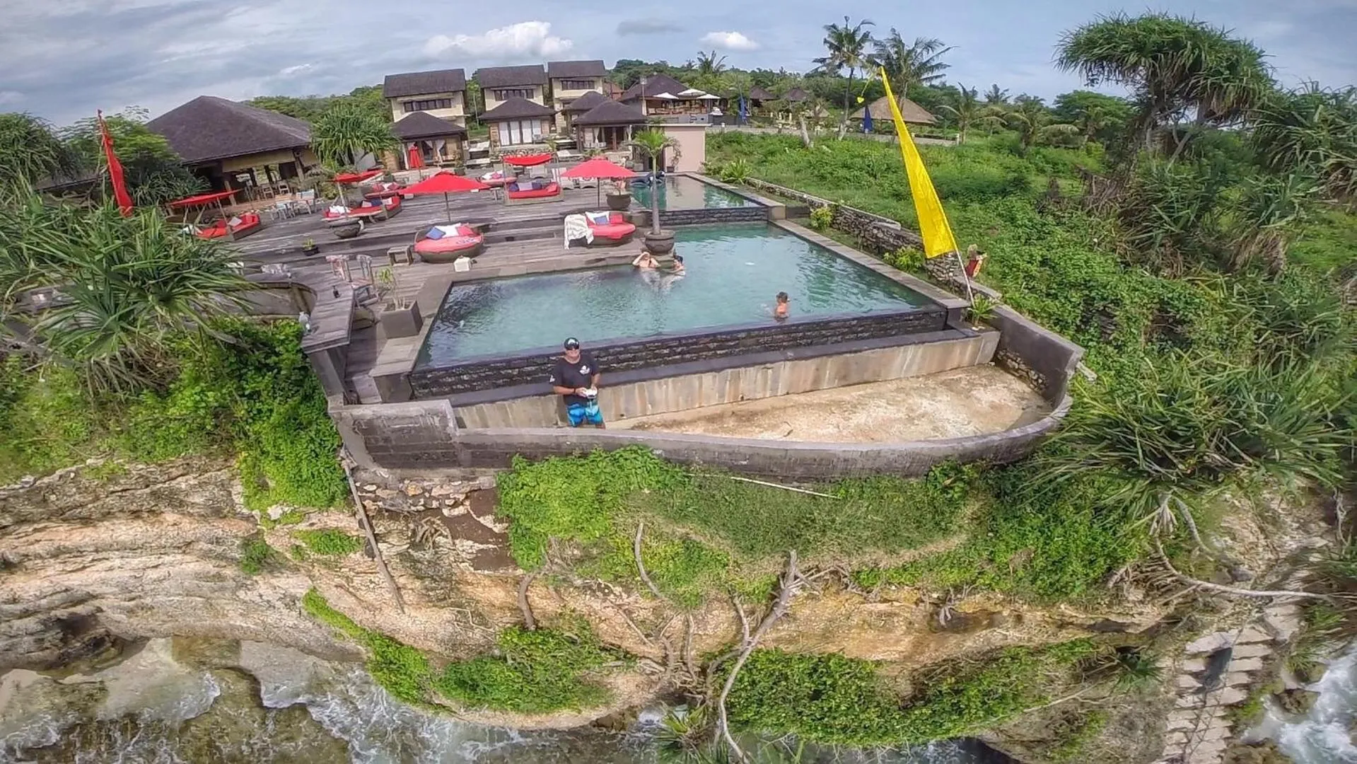 Bird's eye view in The Palms Ceningan Hotel