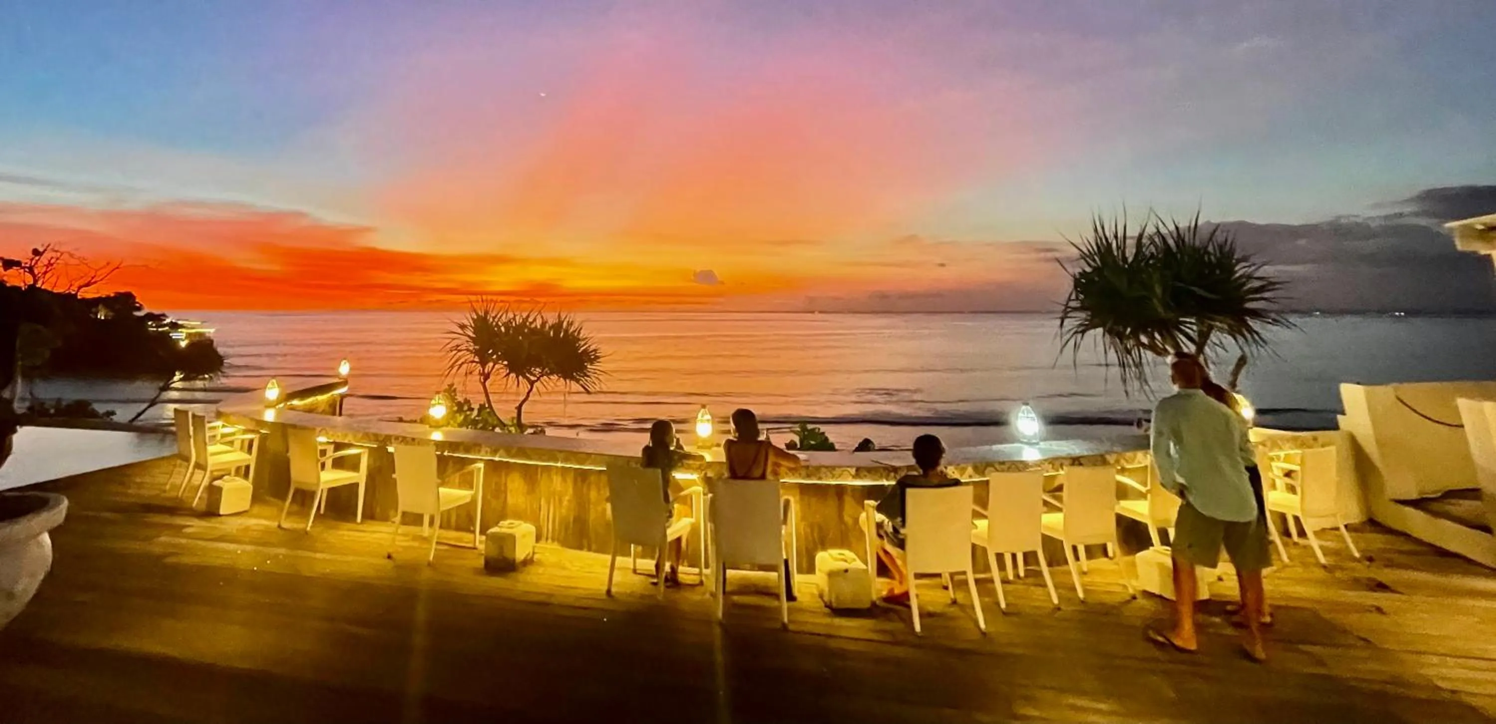 Patio in The Palms Ceningan Hotel