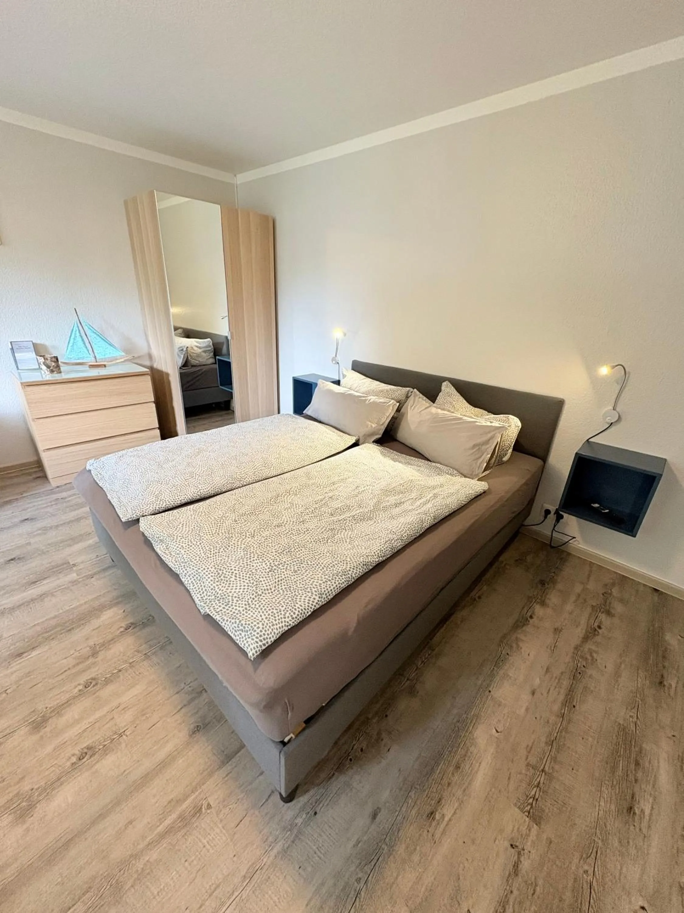 Bed in Haus Ferienglück Sauna im Haus