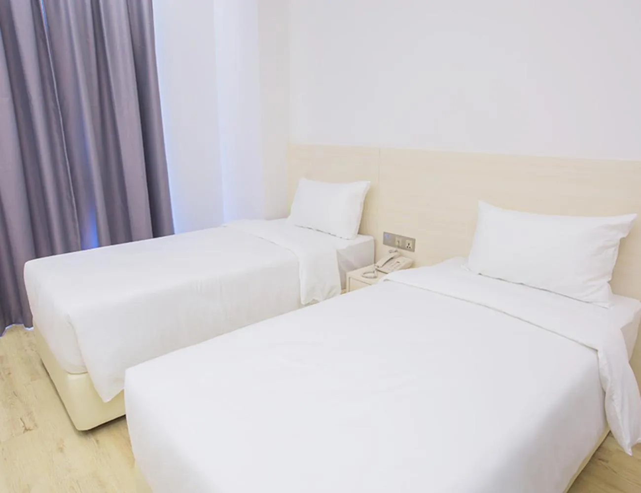 Bed in Minimalist Hotel