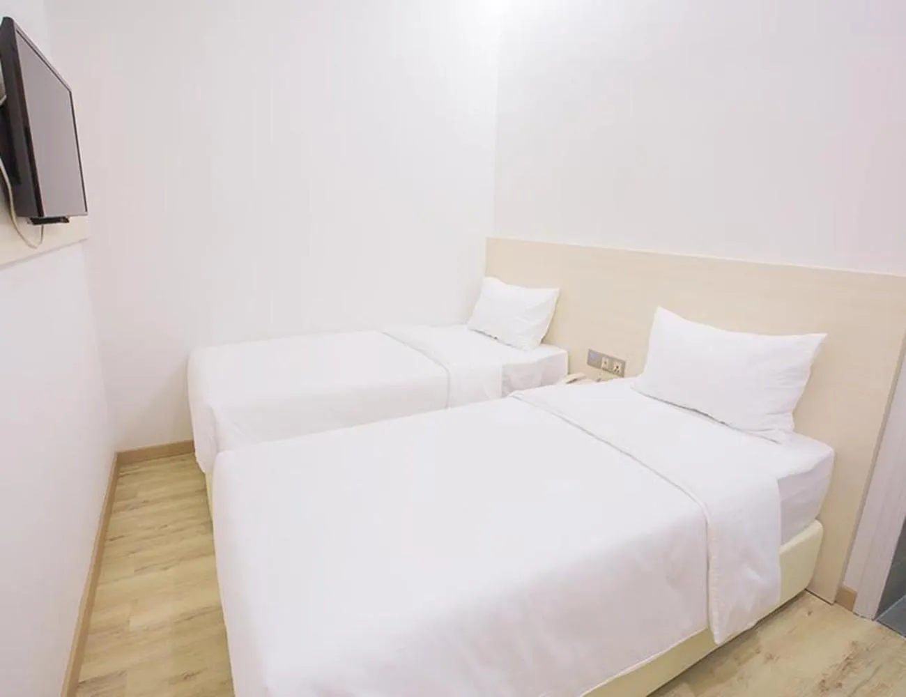 Bed in Minimalist Hotel