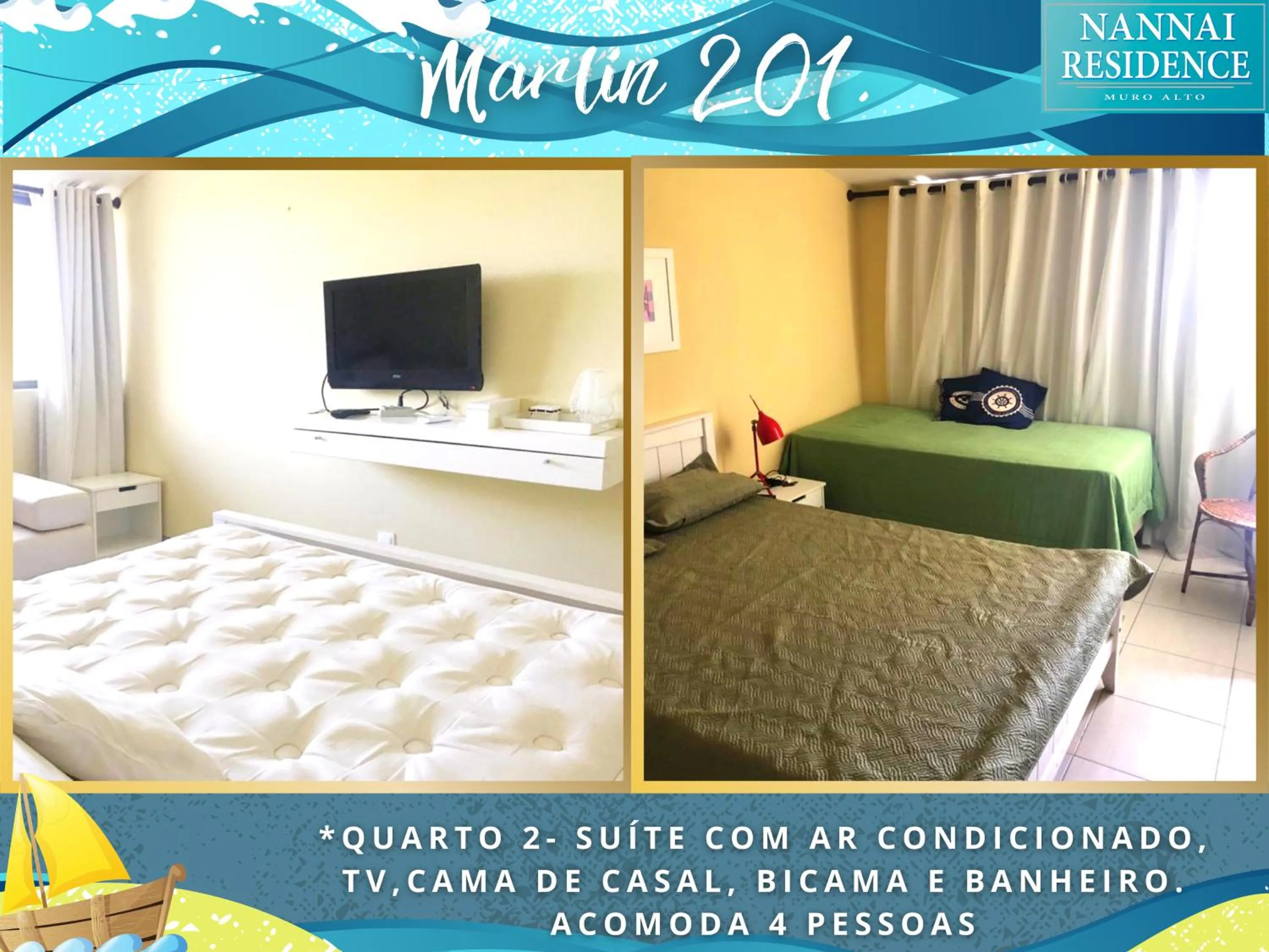 Bedroom, Bed in NANNAI RESIDENCE VISTA MAR Muro alto