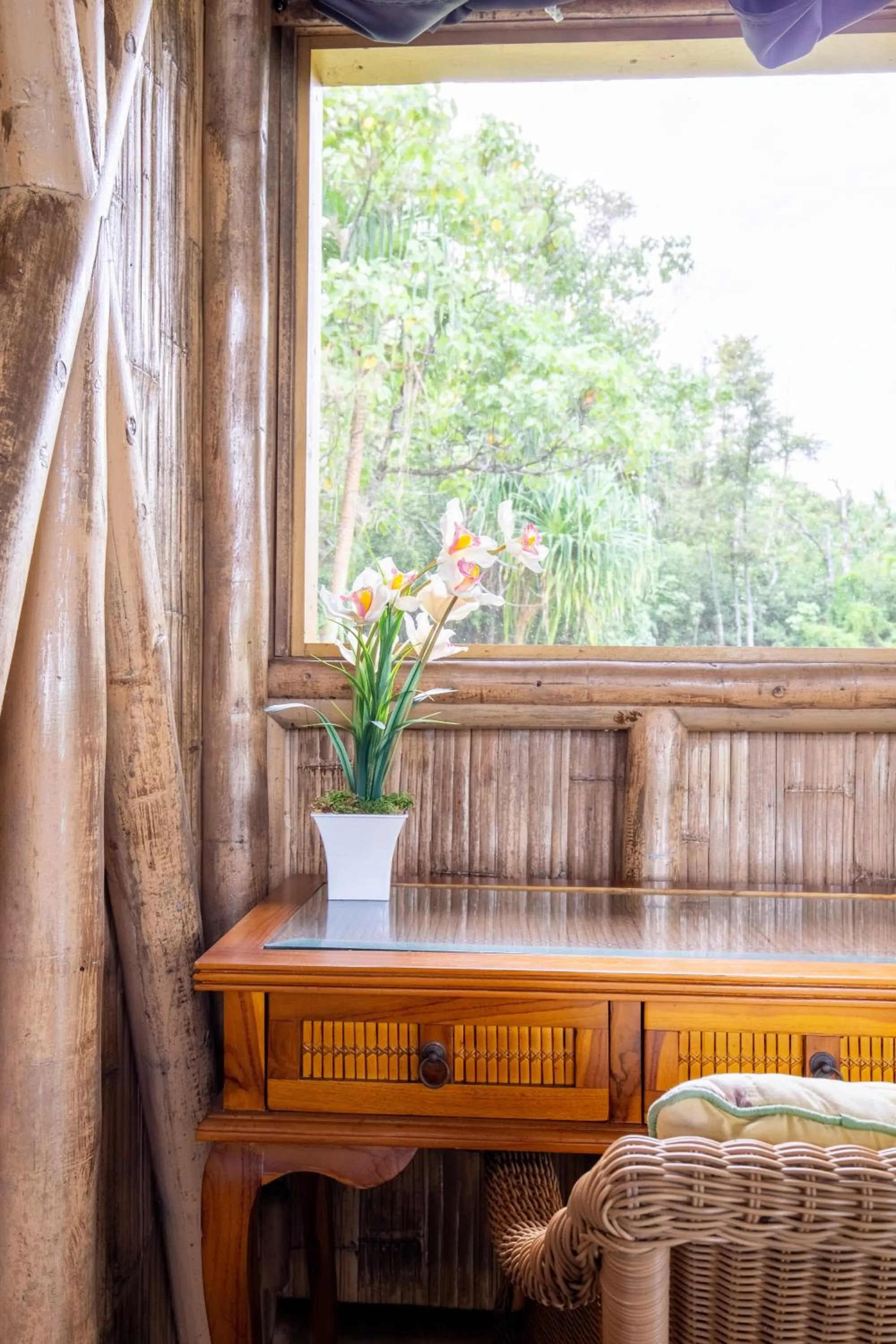 Garden view in Kalani Oceanside Retreat