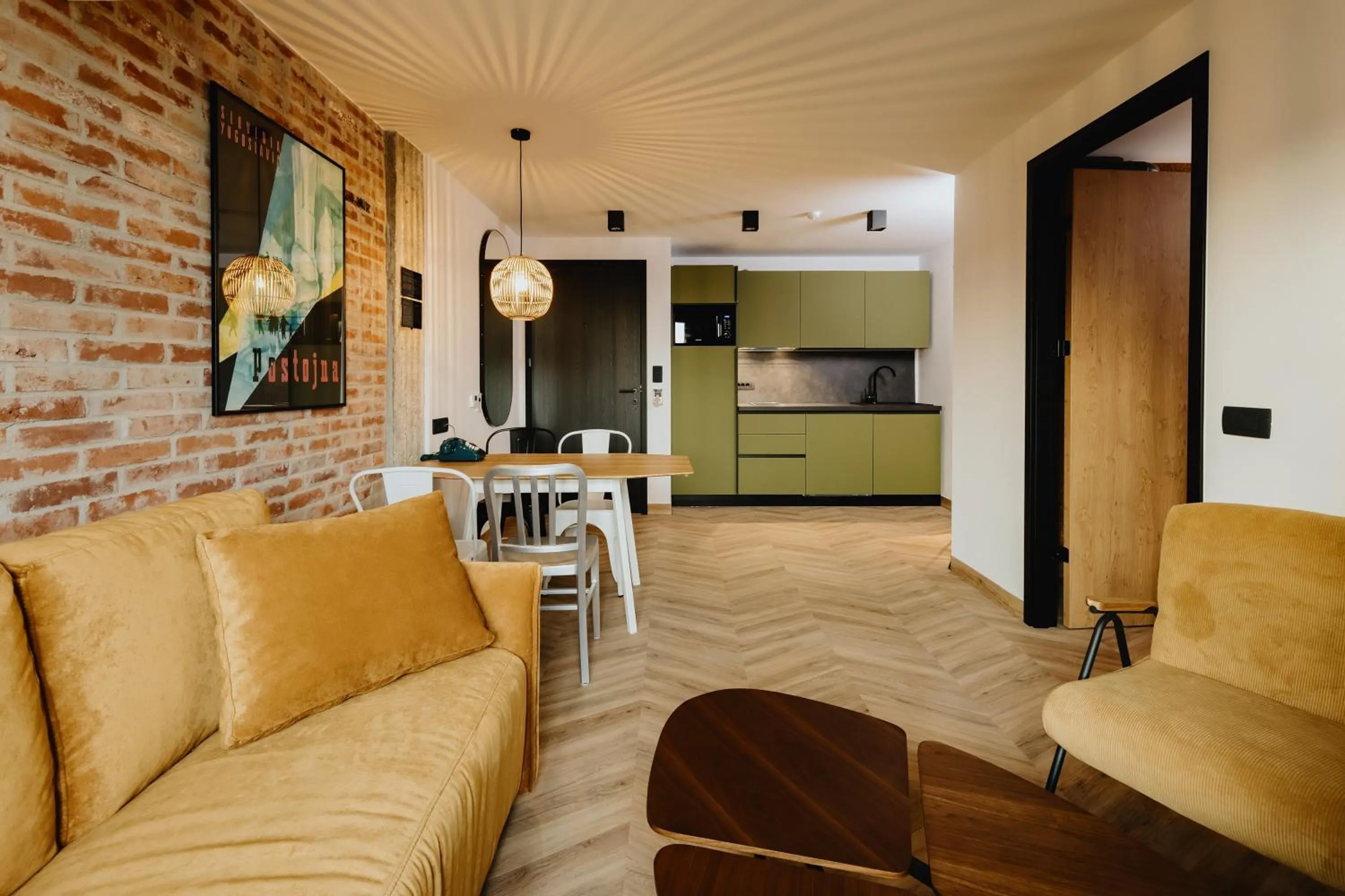 Kitchen or kitchenette in ONE66 Hotel