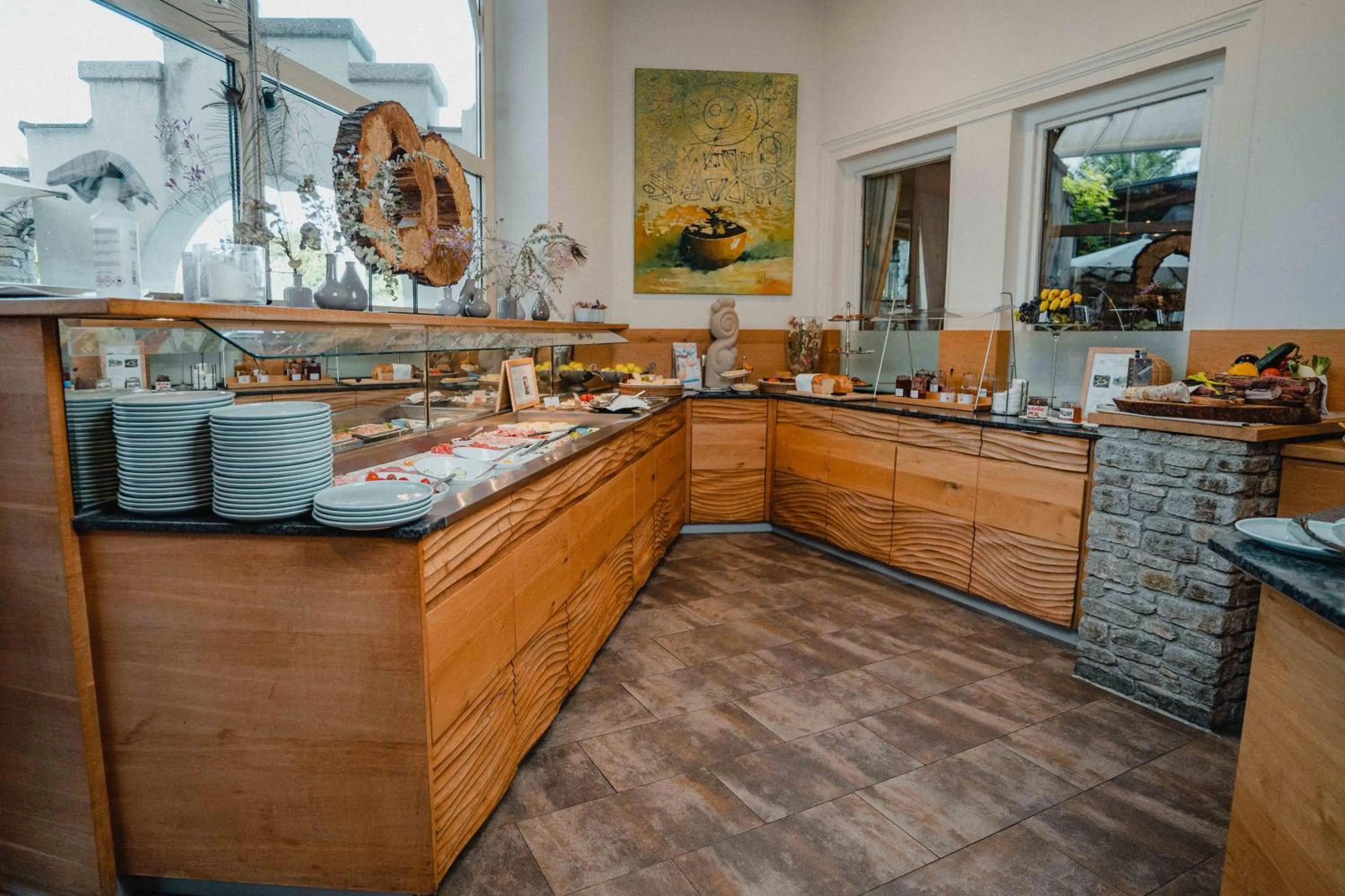 Breakfast in Garten-Hotel Ochensberger