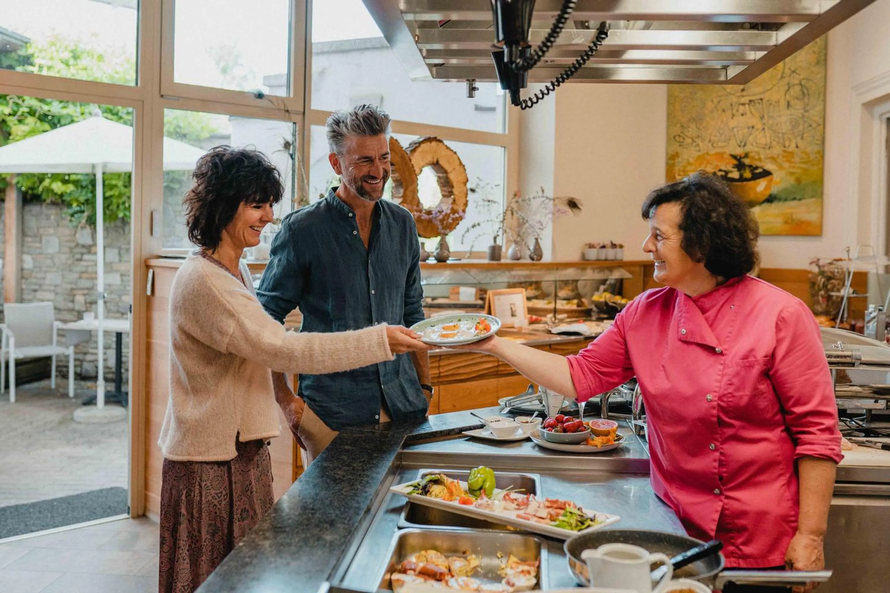 Breakfast in Garten-Hotel Ochensberger