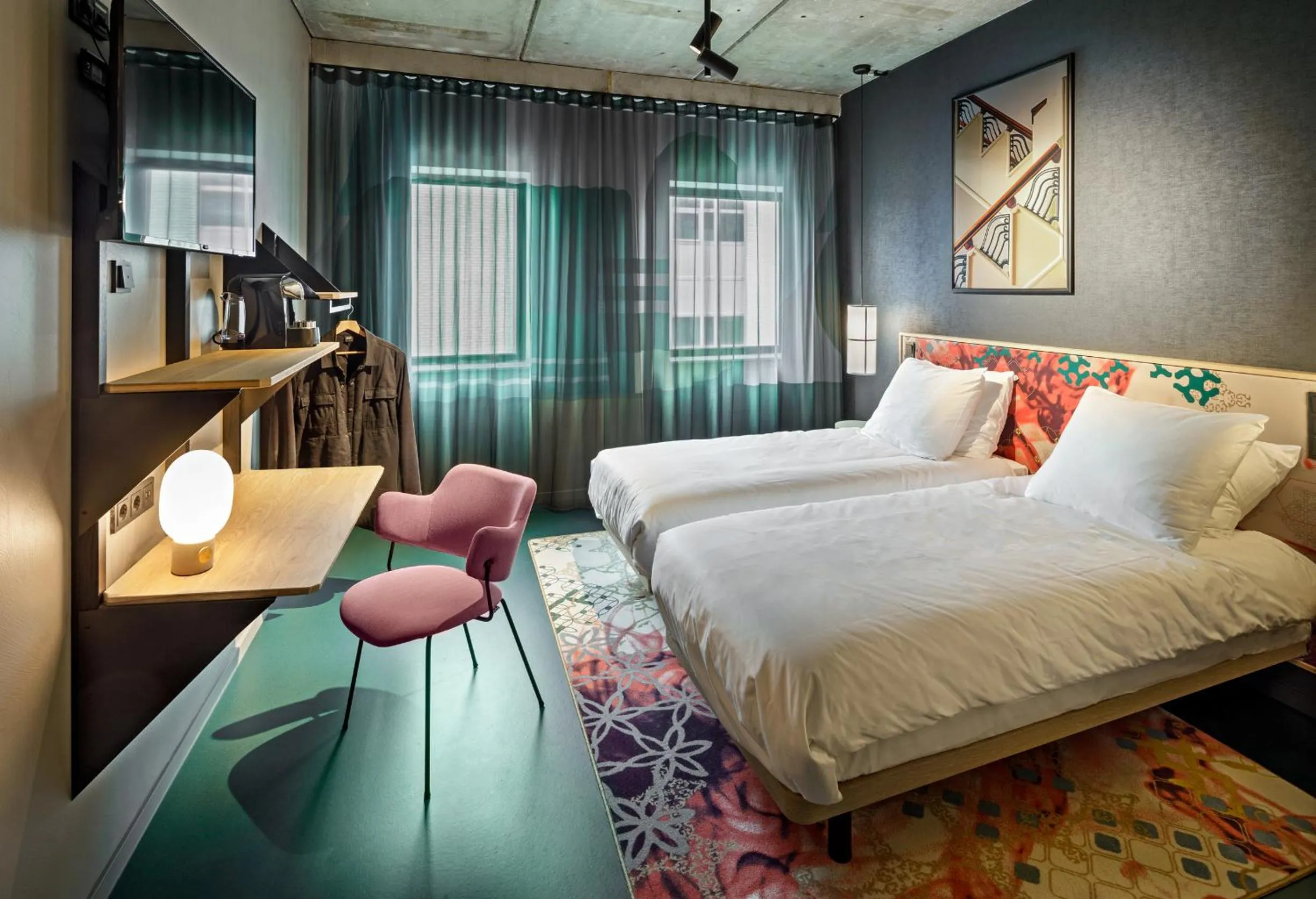 Bed in The Florian Amsterdam Schiphol Airport, WorldHotels Crafted