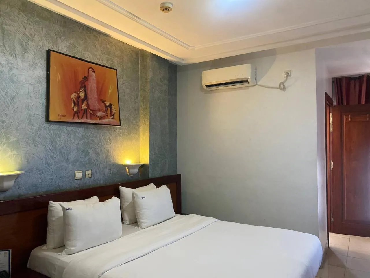 Bed in Bano Palace Hotel