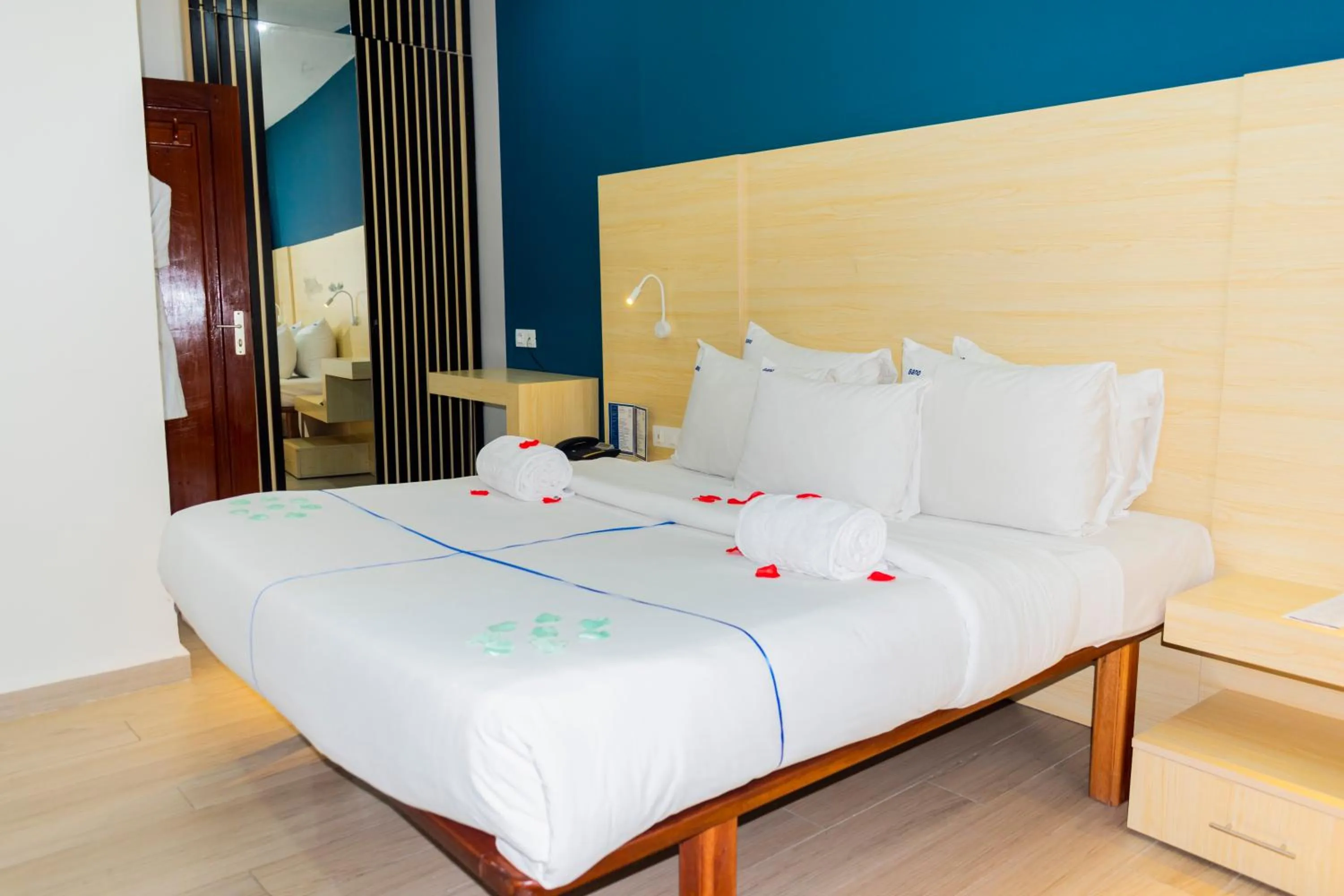 Bed in Bano Palace Hotel