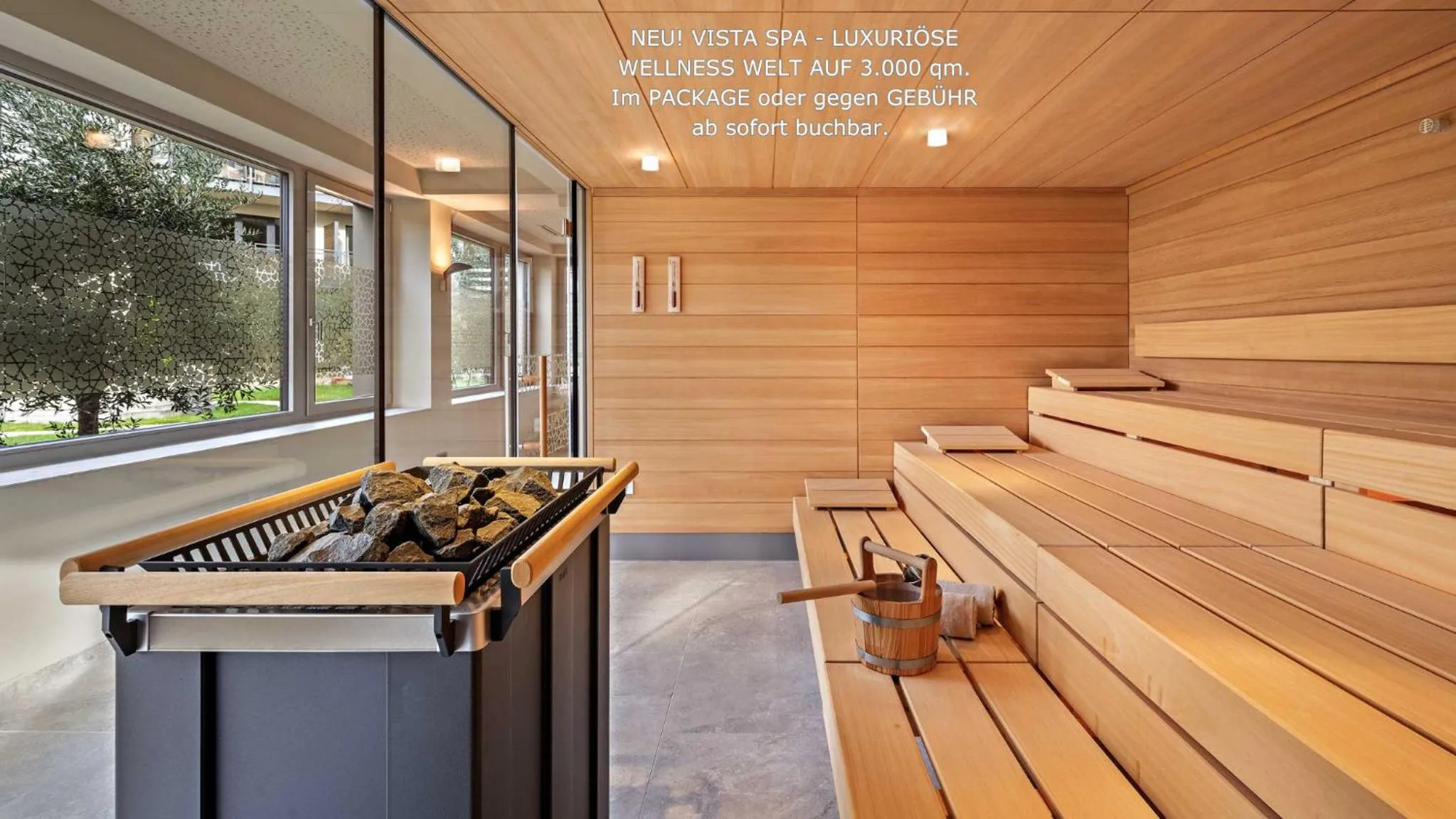 Sauna in Hotel Villa Toskana