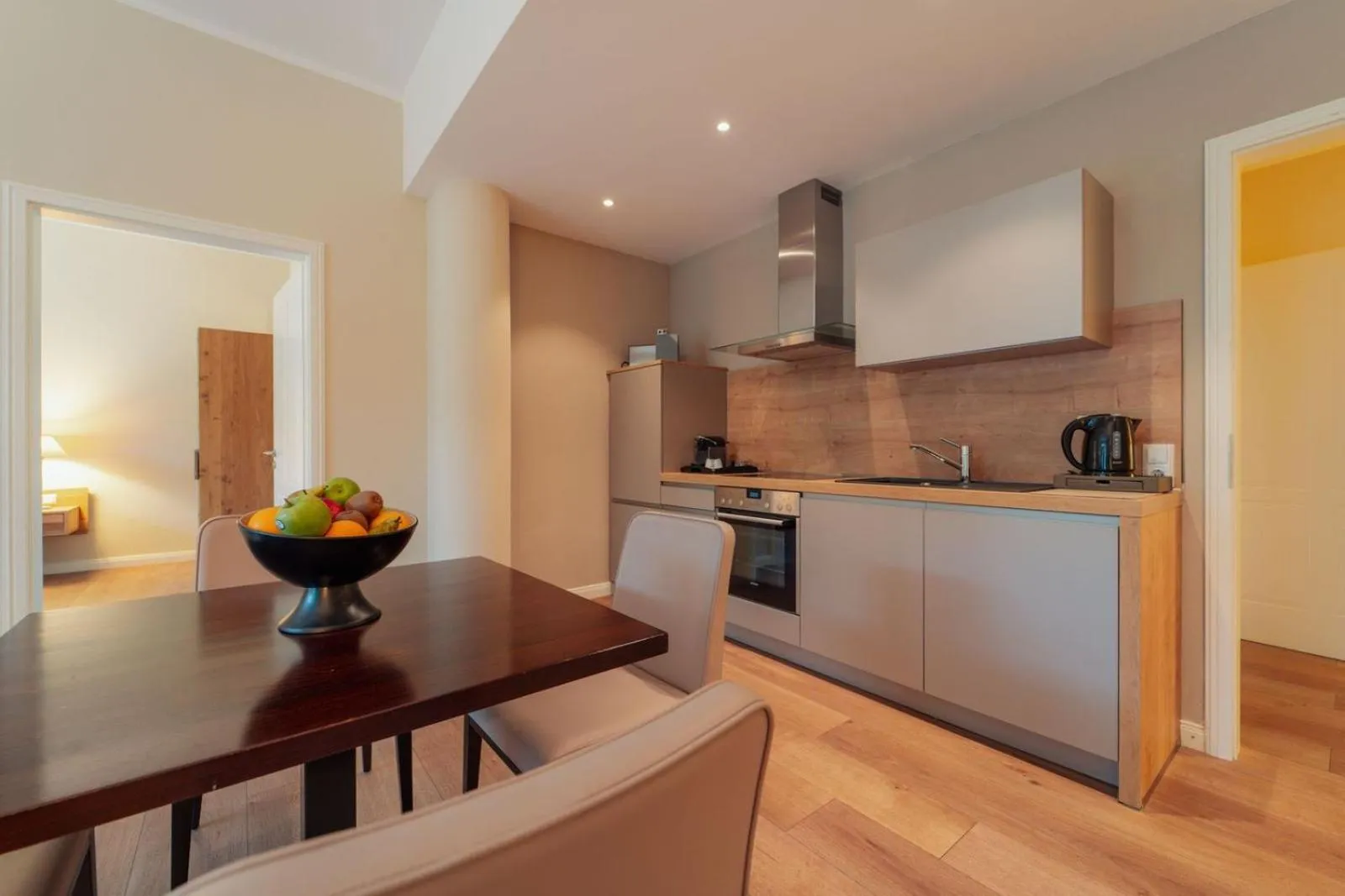 Kitchen or kitchenette in Hotel Villa Toskana