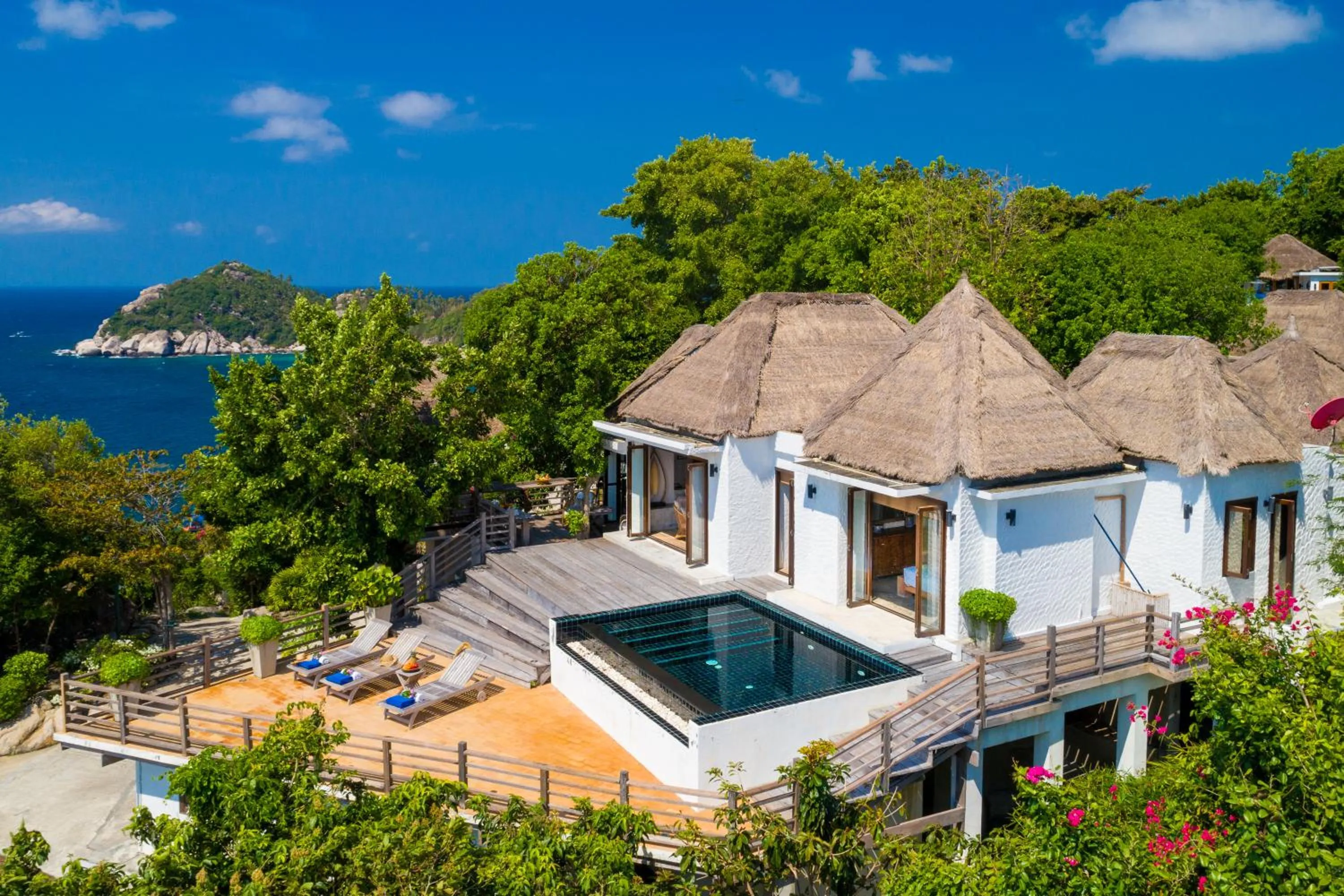 Pool view in Cape Shark Villas