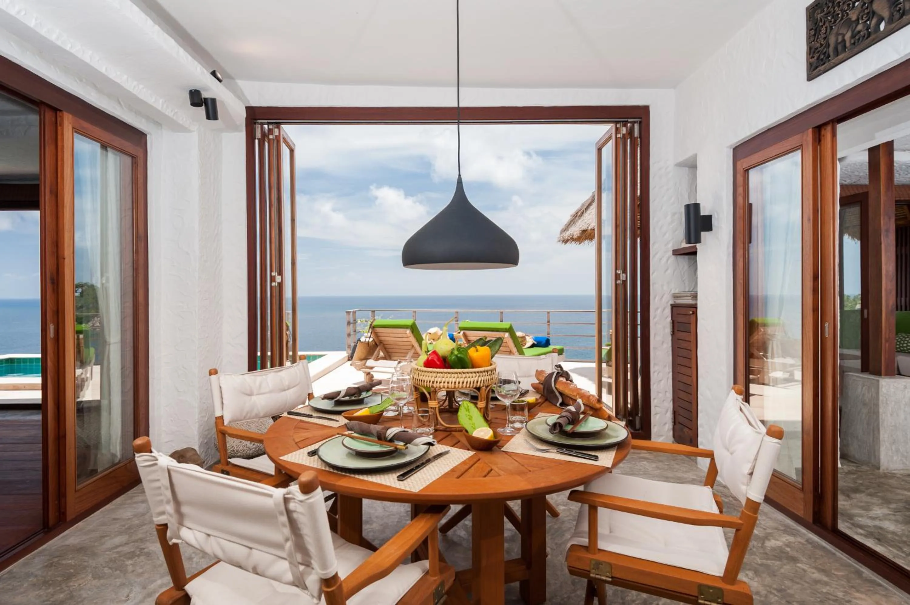 Dining area in Cape Shark Villas