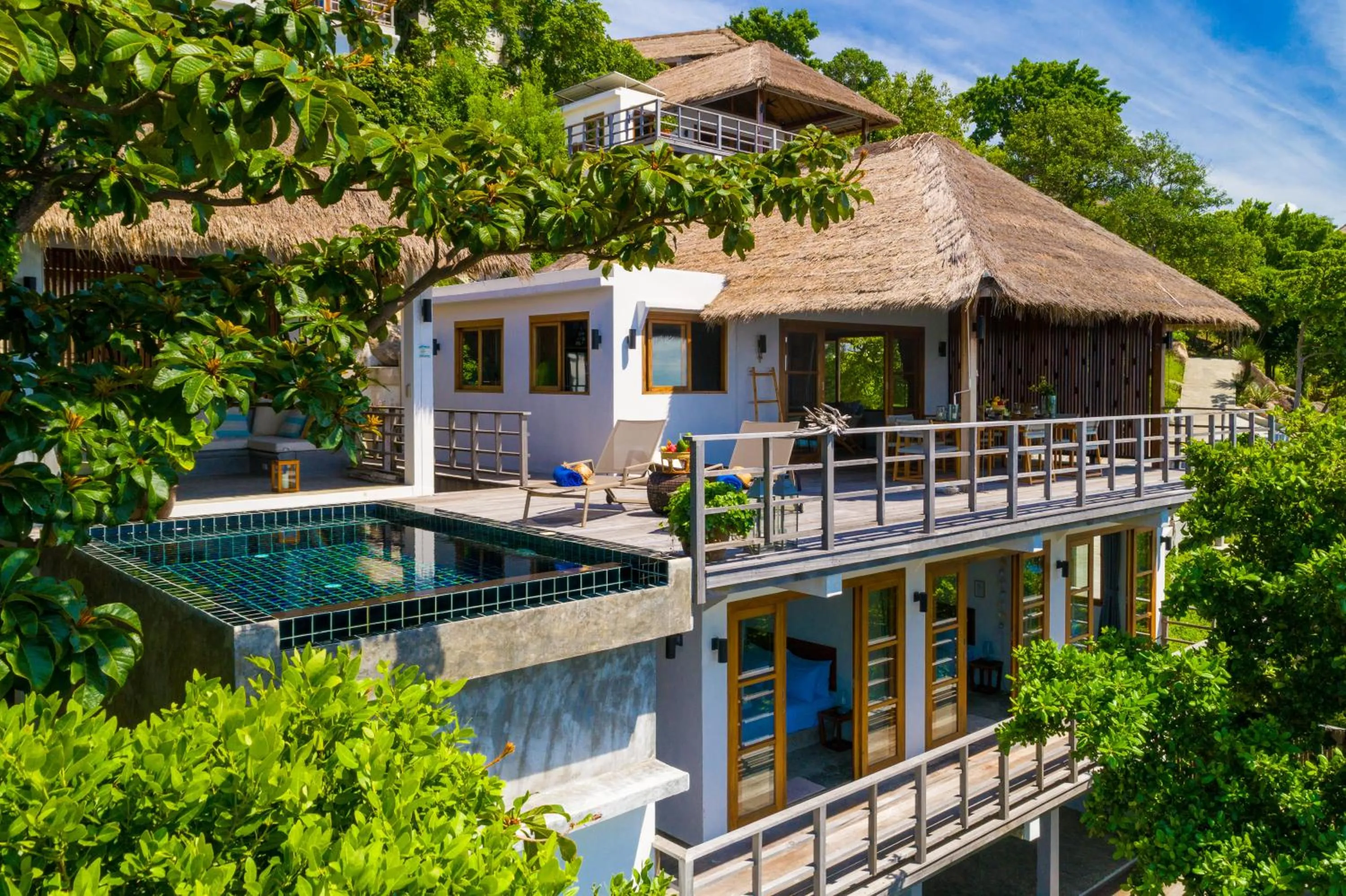 Pool view in Cape Shark Villas