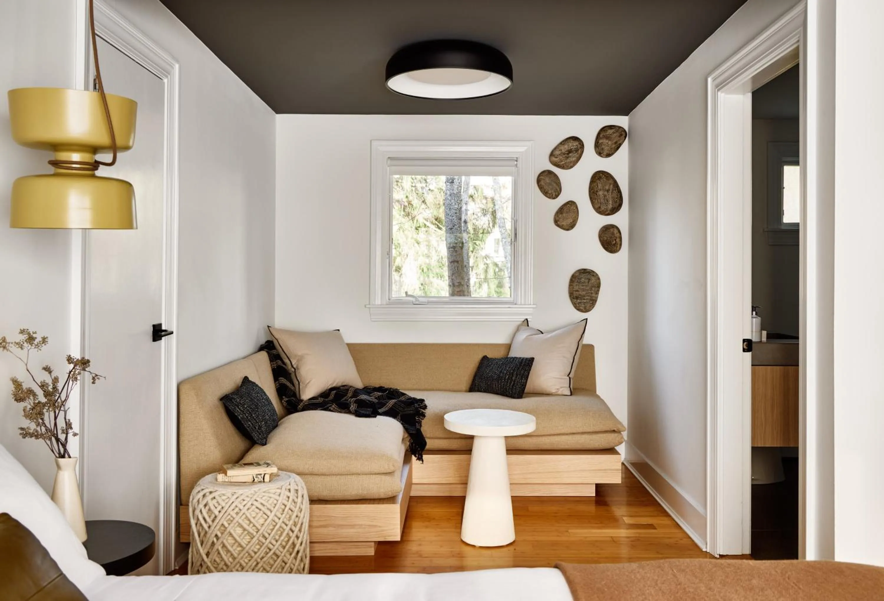 Seating area in AWOL Kennebunkport