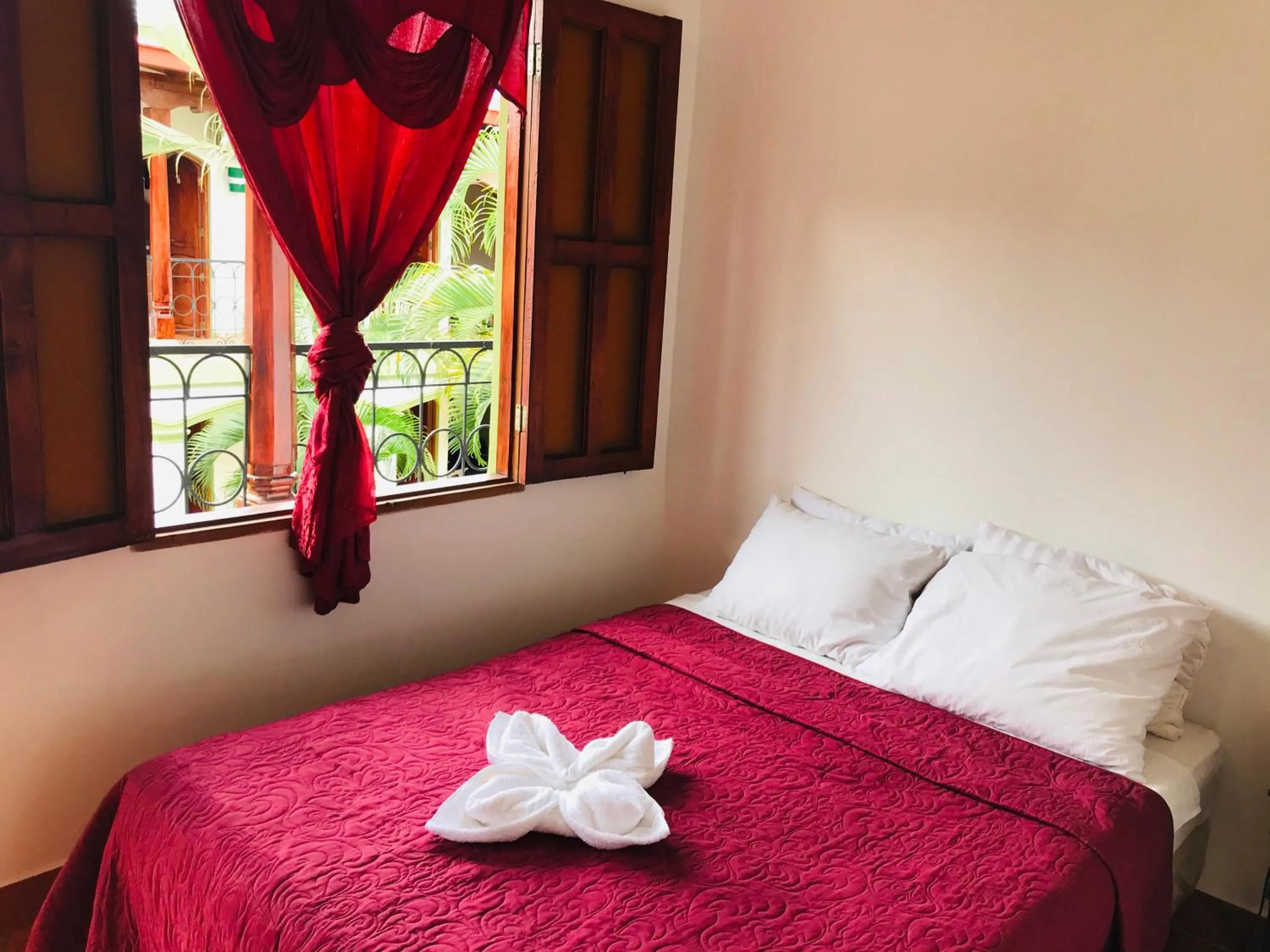 Bed in Hotel Torogoz