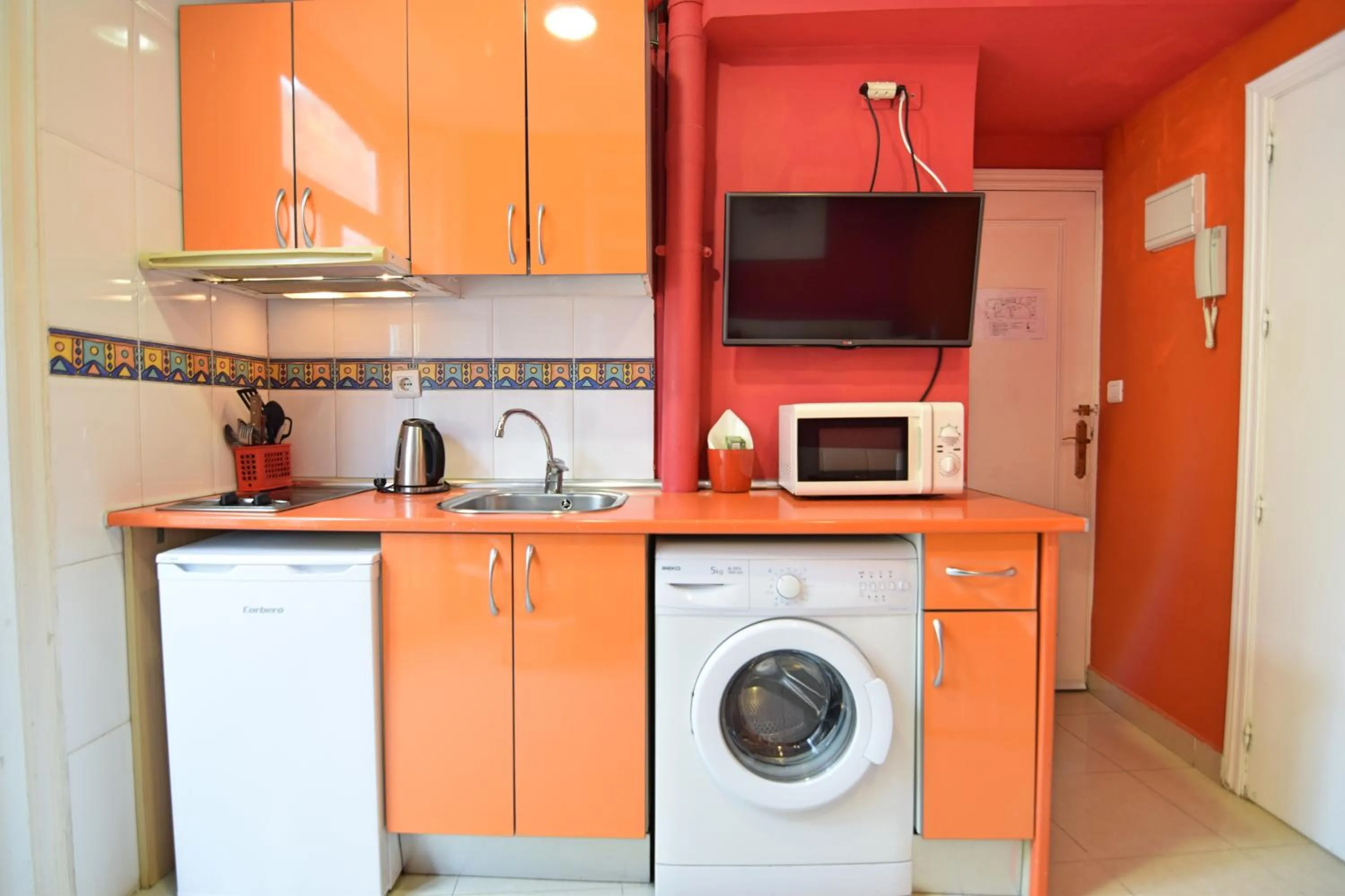 Kitchen or kitchenette in Apartamentos Marques De La Merced