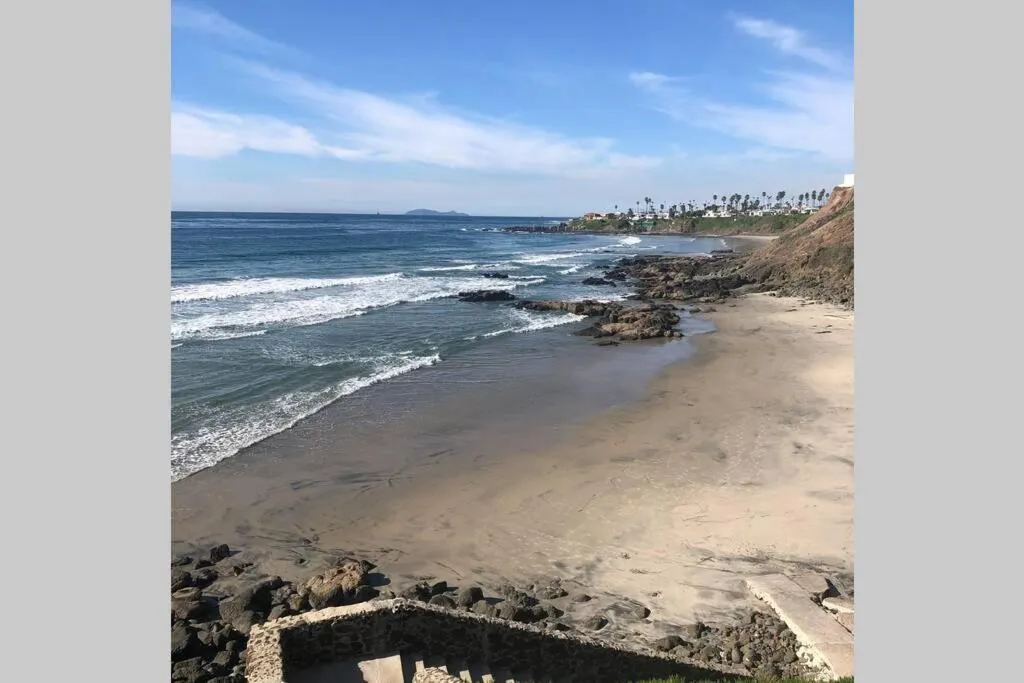 Beach in Beachfront Condo close Puerto Nuevo, Papas, and Valle de Guadalupe