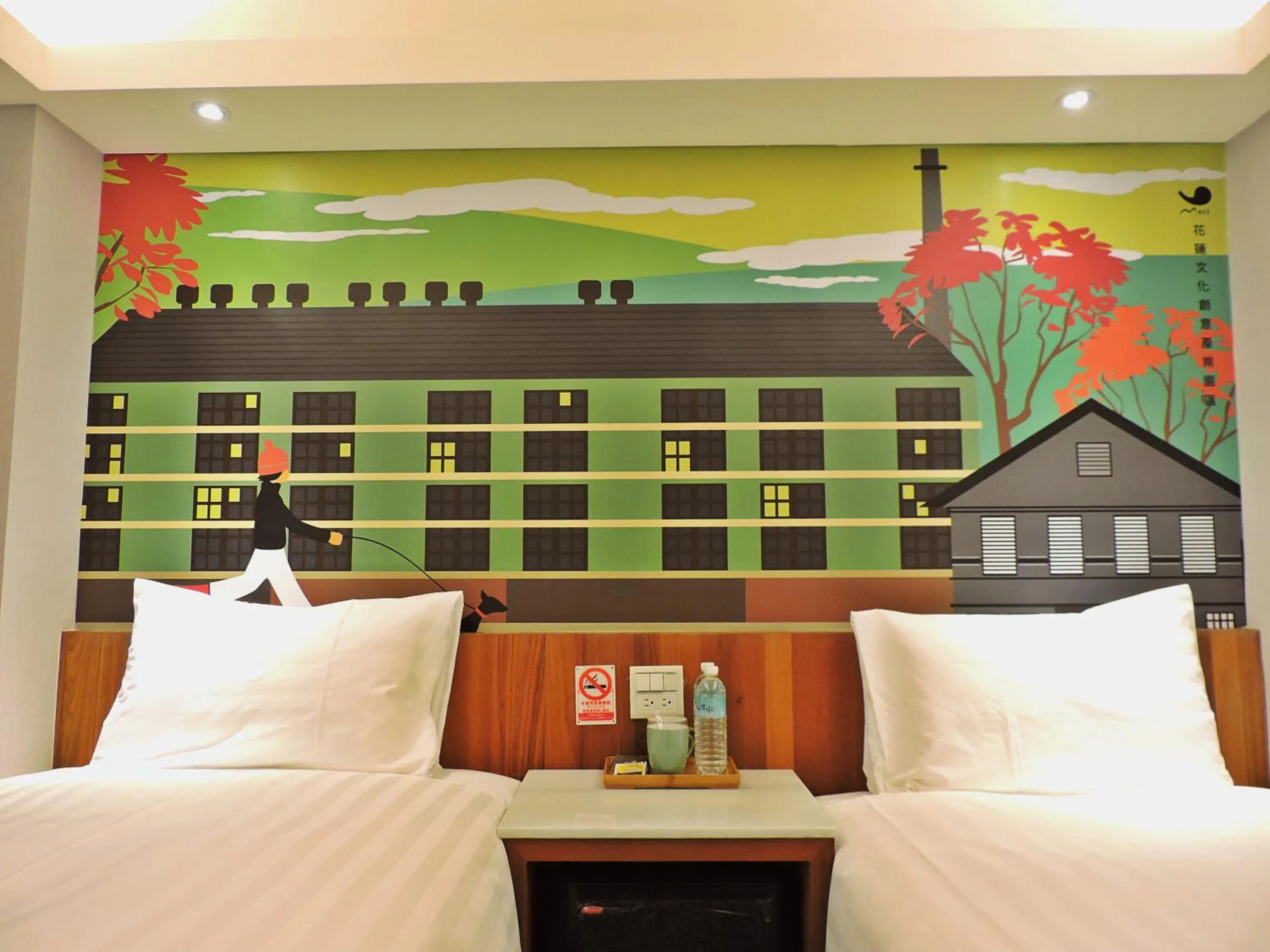 Decorative detail, Bed in Meci Hotel