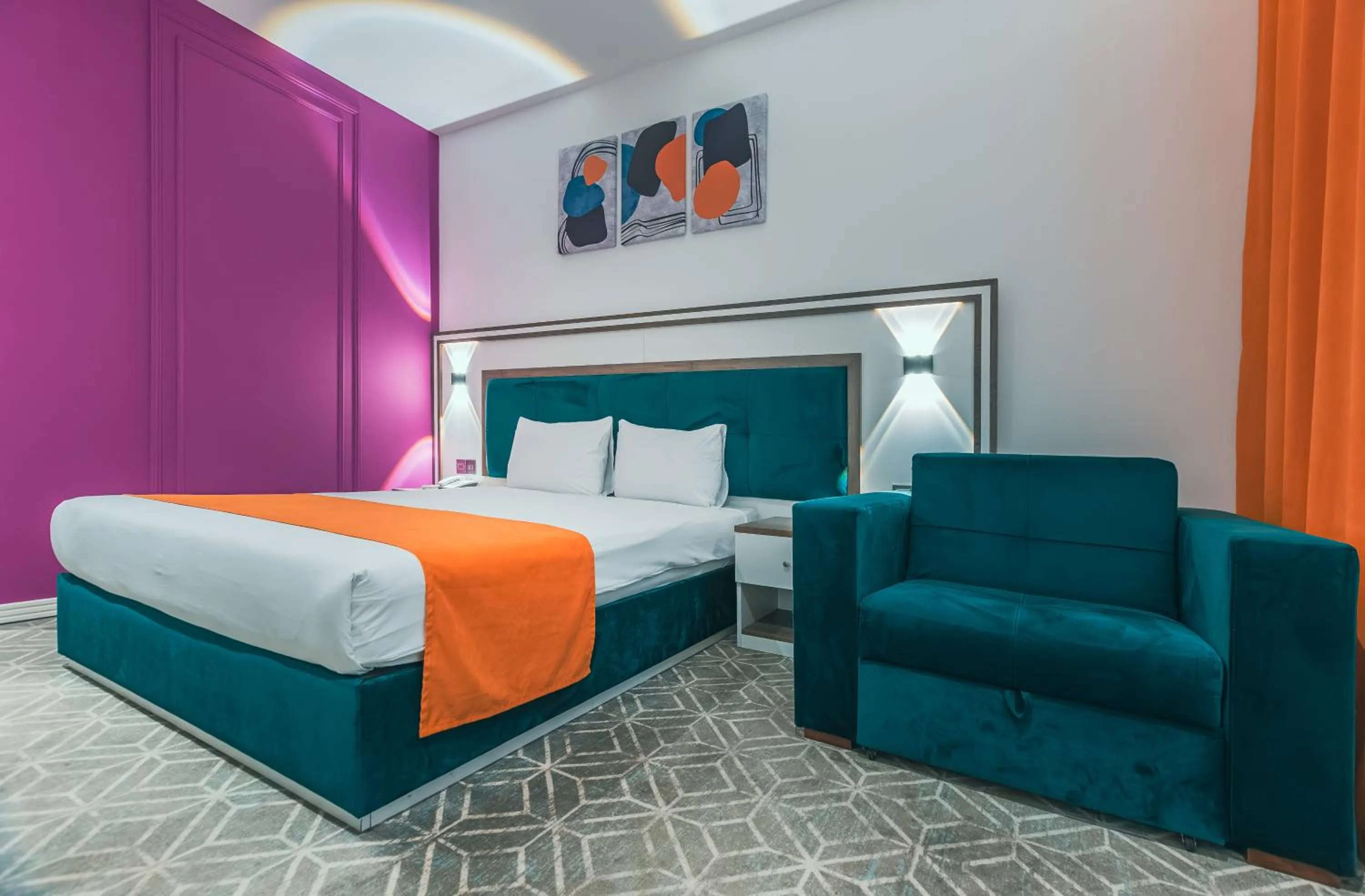 Bed in ALBA HOTEL & SPA