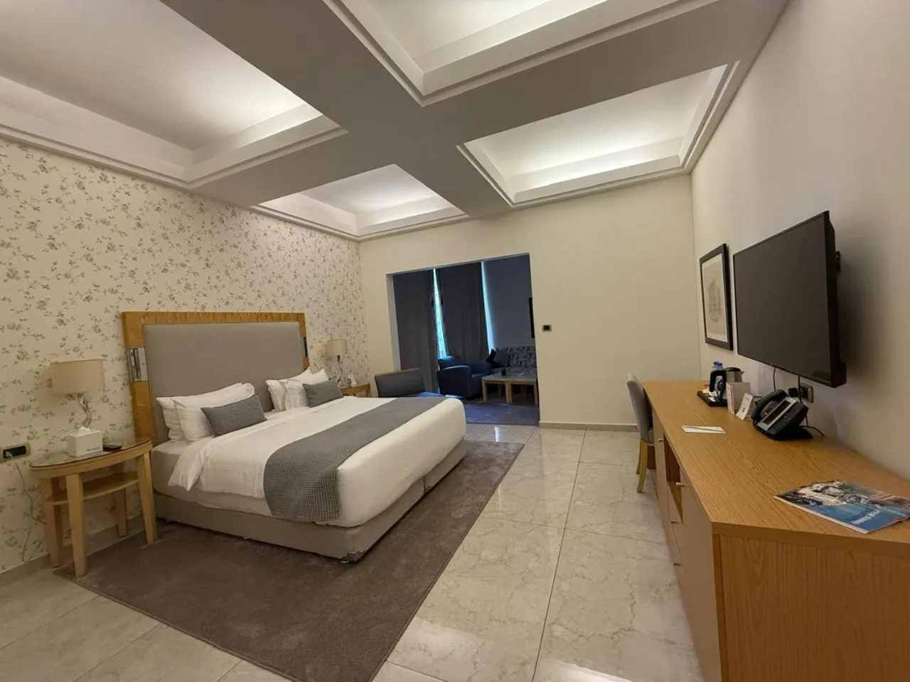 Bed in Riviera Hotel and Beach Lounge, Beirut