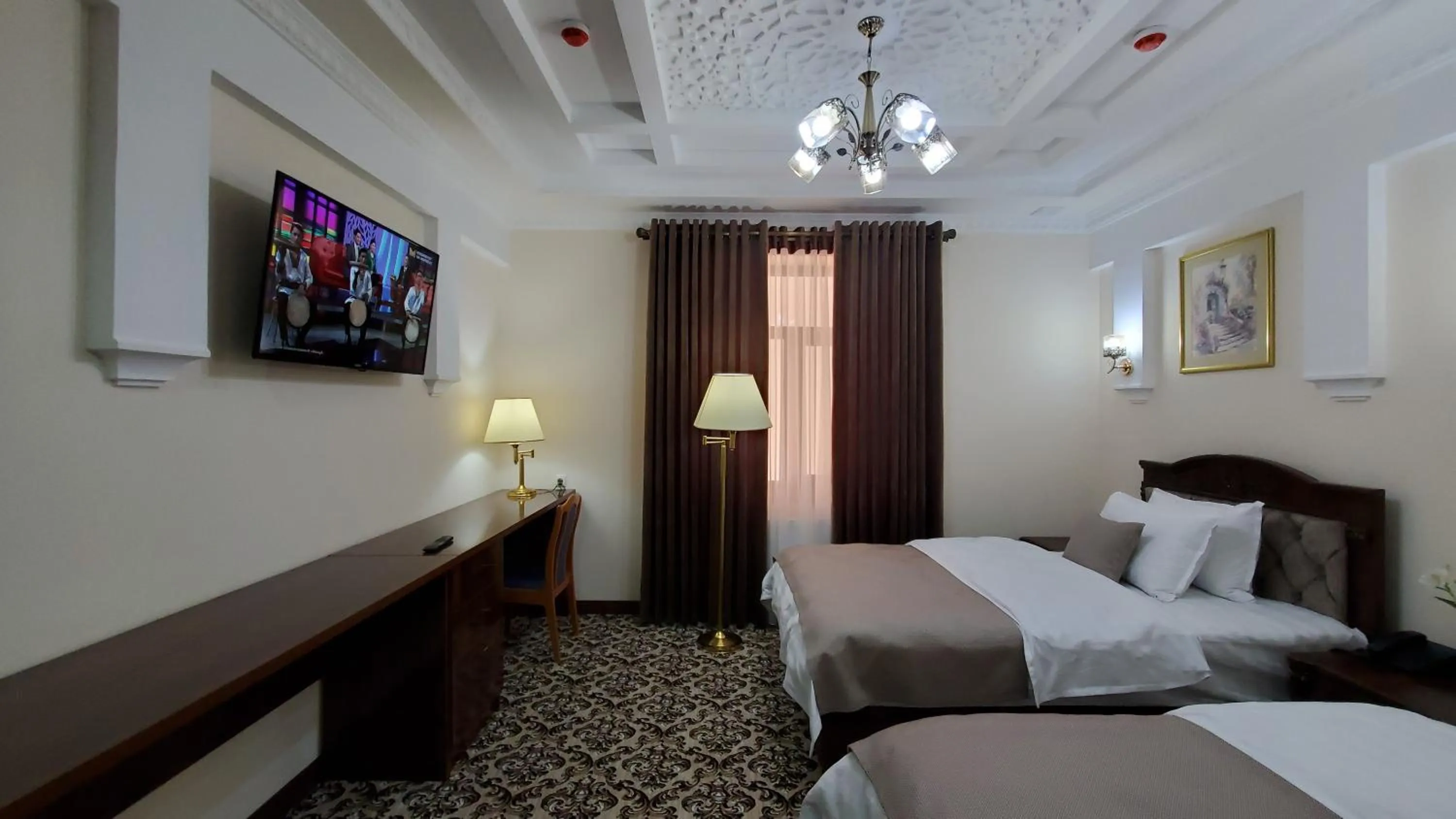 Bed in Hotel Maroqanda