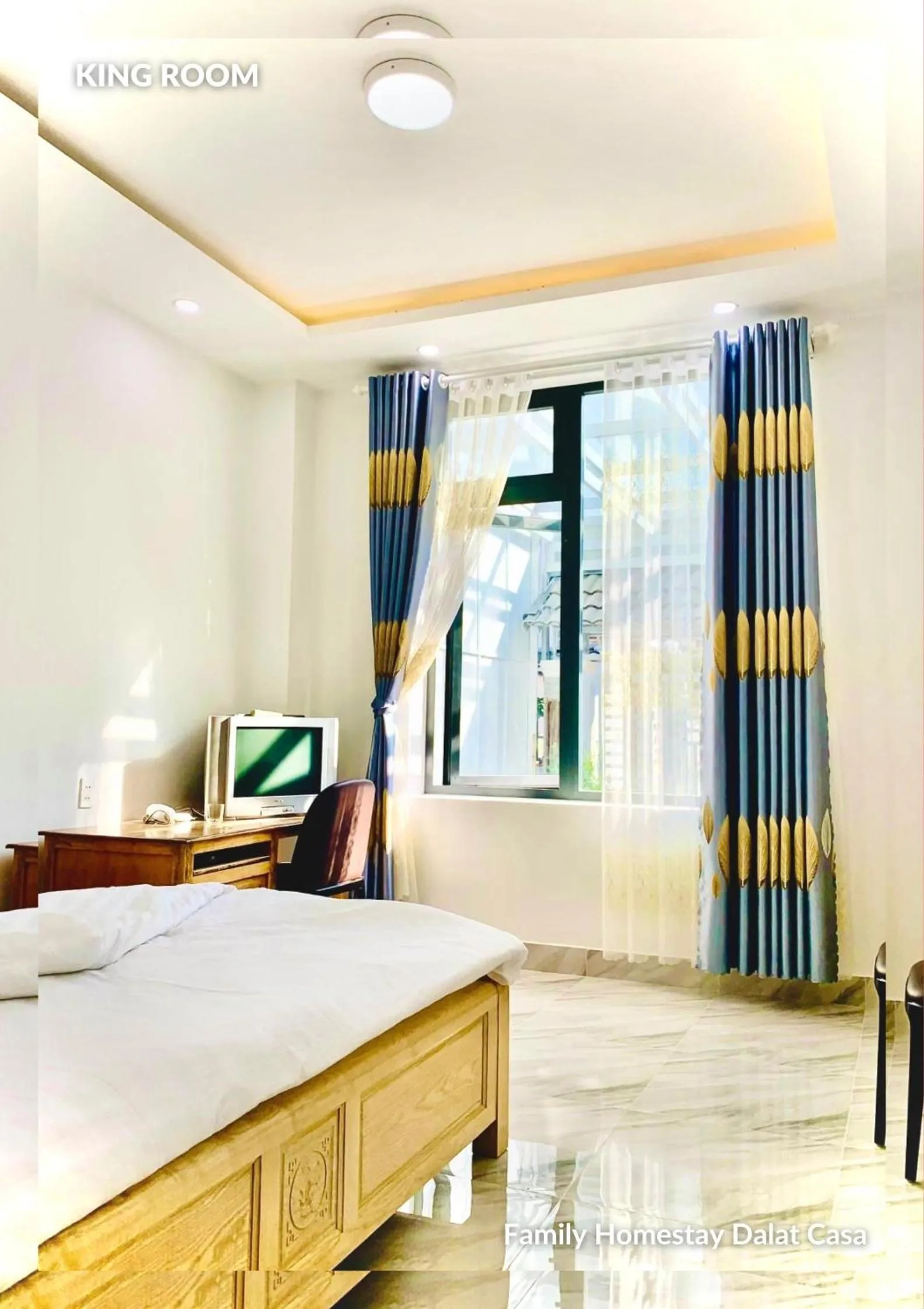 Bed in Family Homestay Dalat Casa