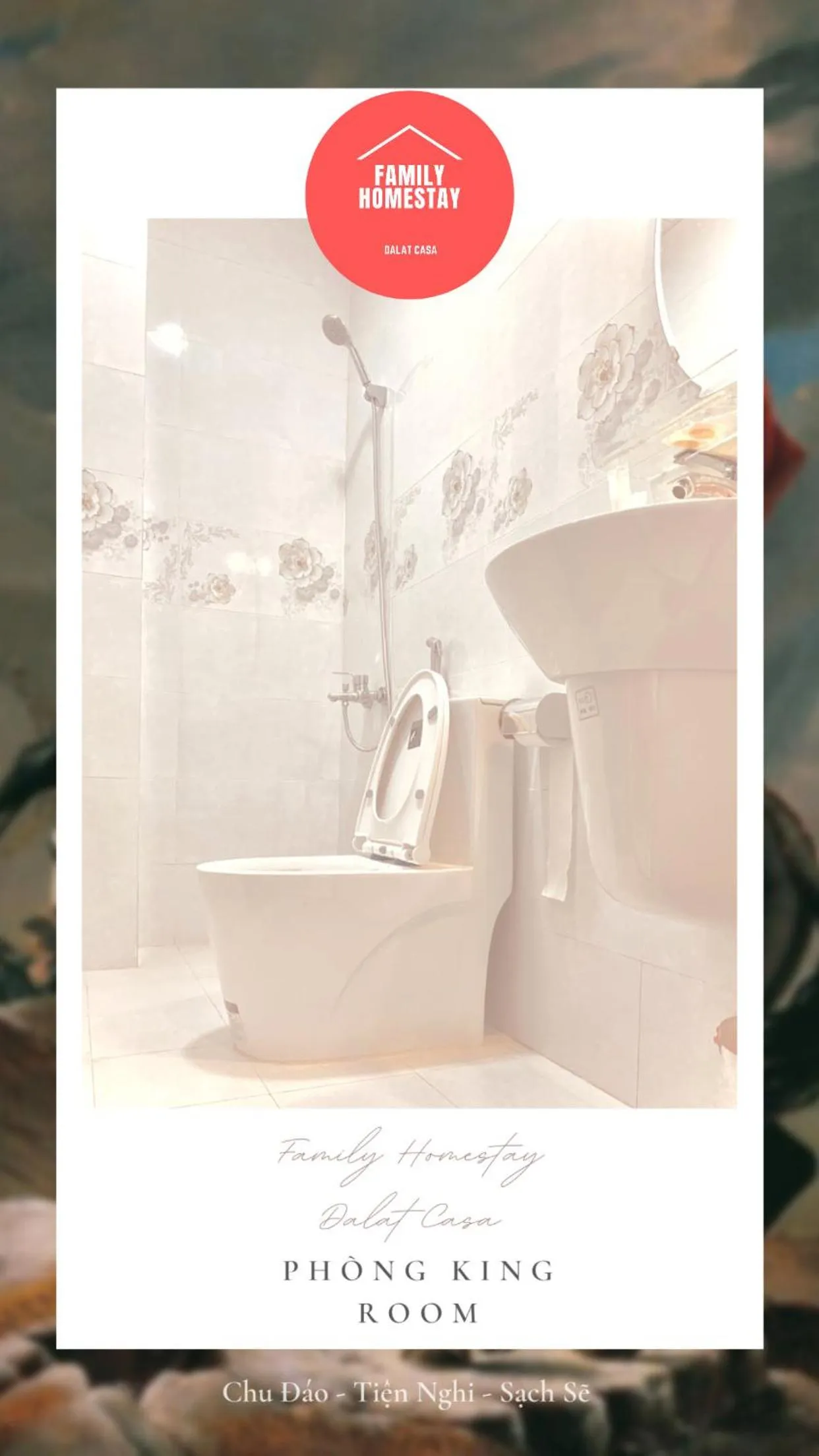 Toilet in Family Homestay Dalat Casa