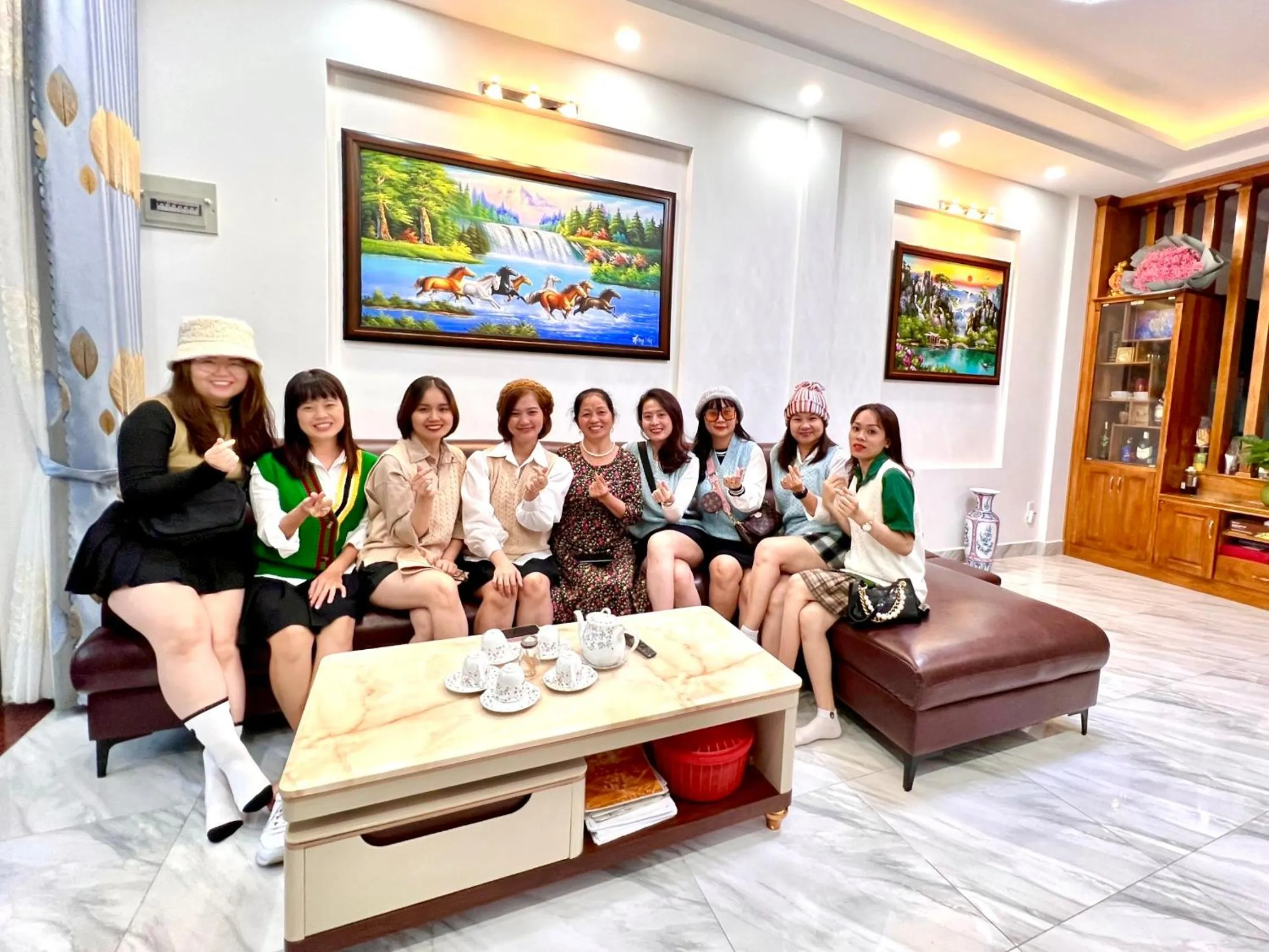 People in Family Homestay Dalat Casa