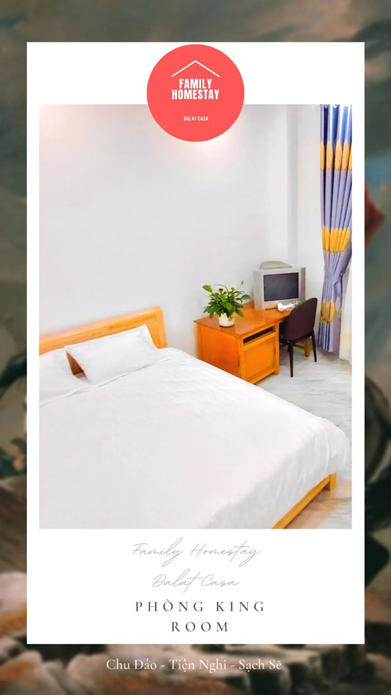 Bed in Family Homestay Dalat Casa