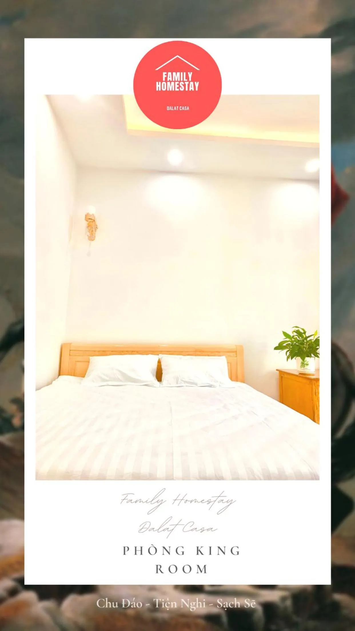 Bed in Family Homestay Dalat Casa