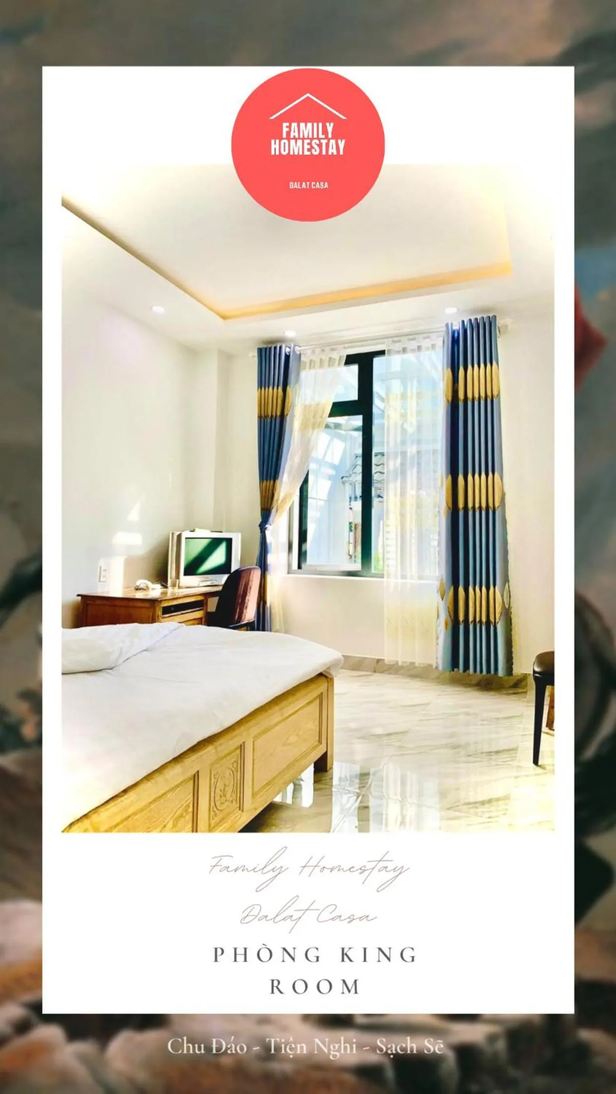 Bed in Family Homestay Dalat Casa