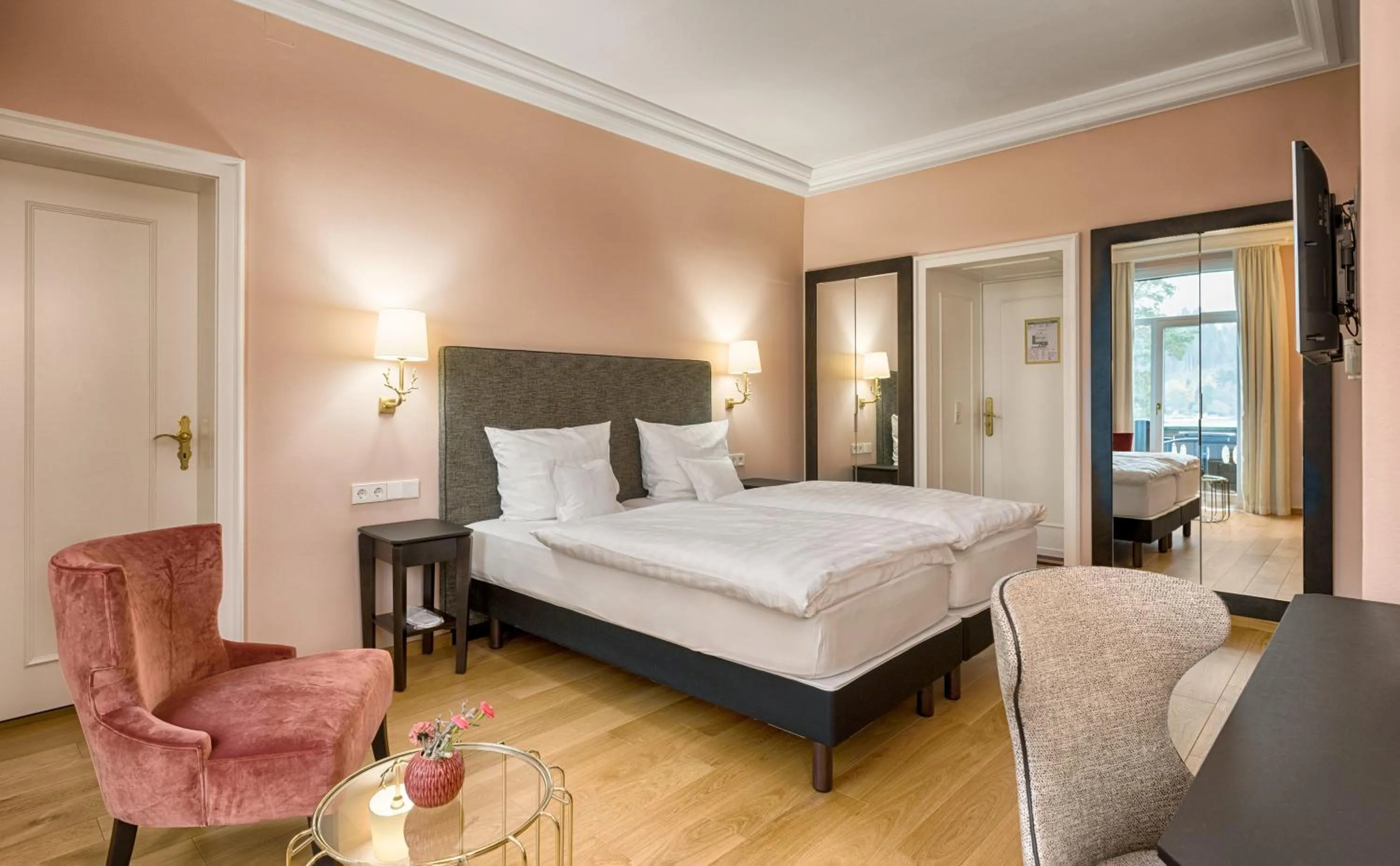 Bed in Treschers Schwarzwald Hotel