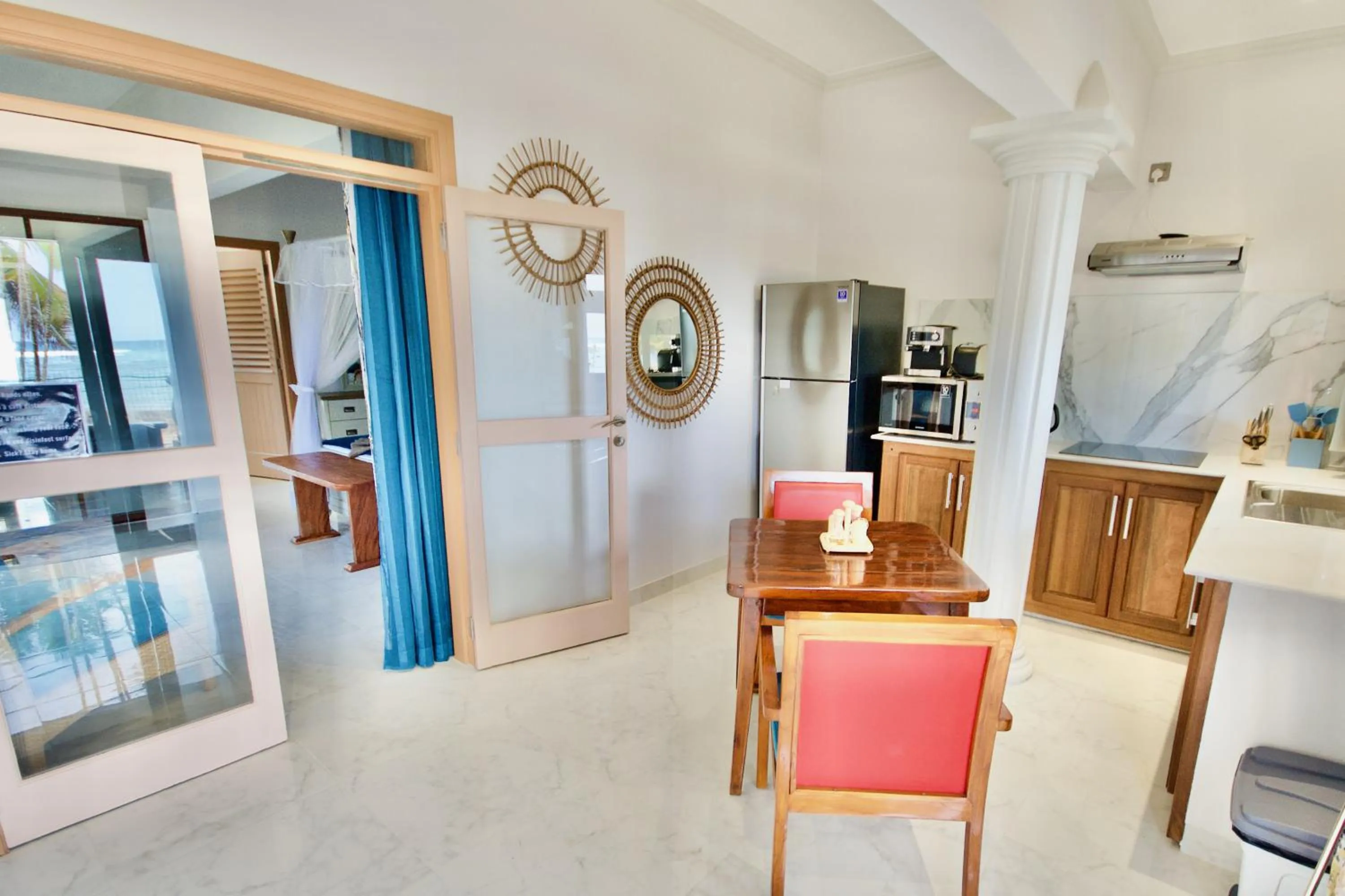 Dining area in SEA SPLASH SELF CATERING And La Petite Maison