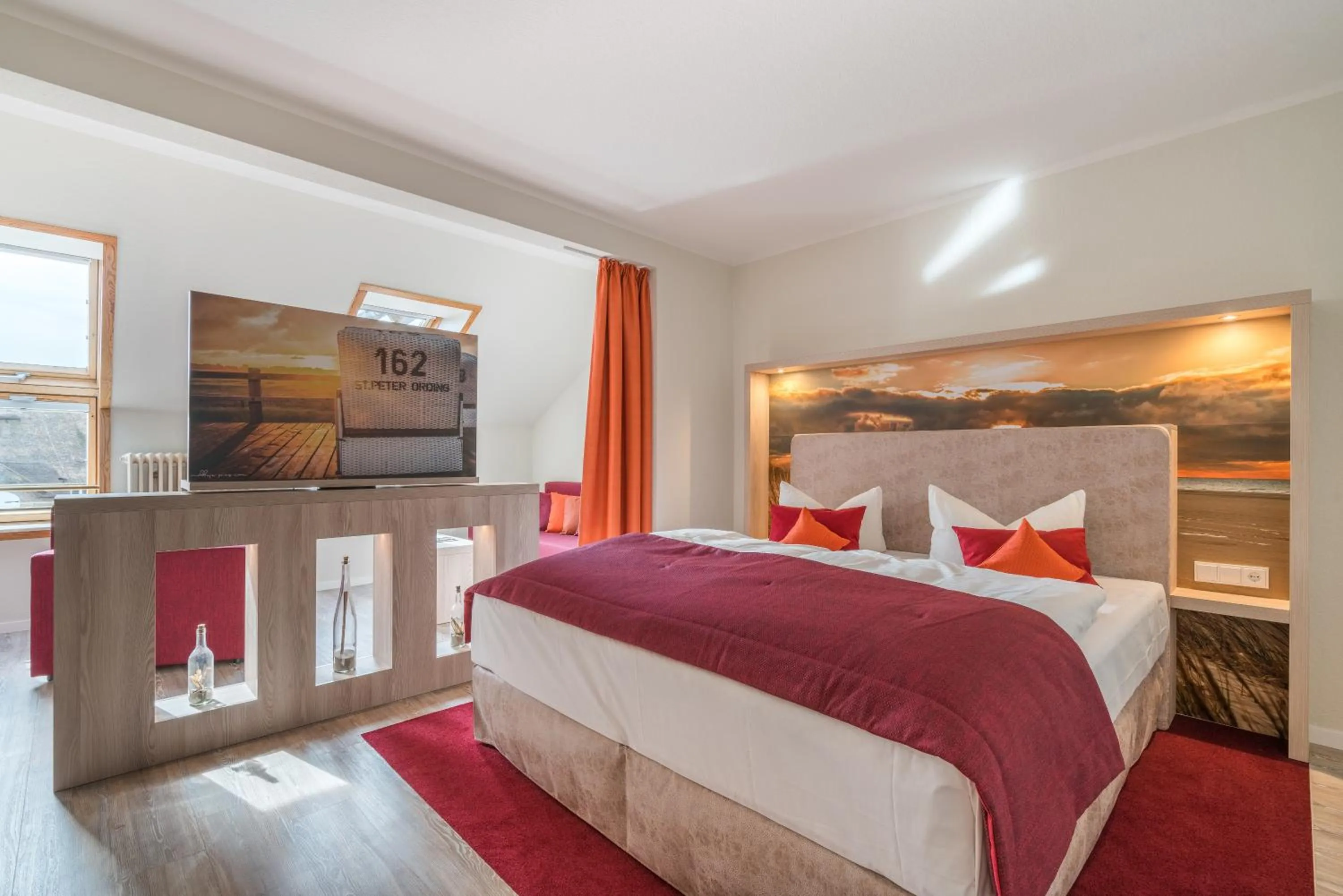 Bed in Hotel Garni Kölfhamm