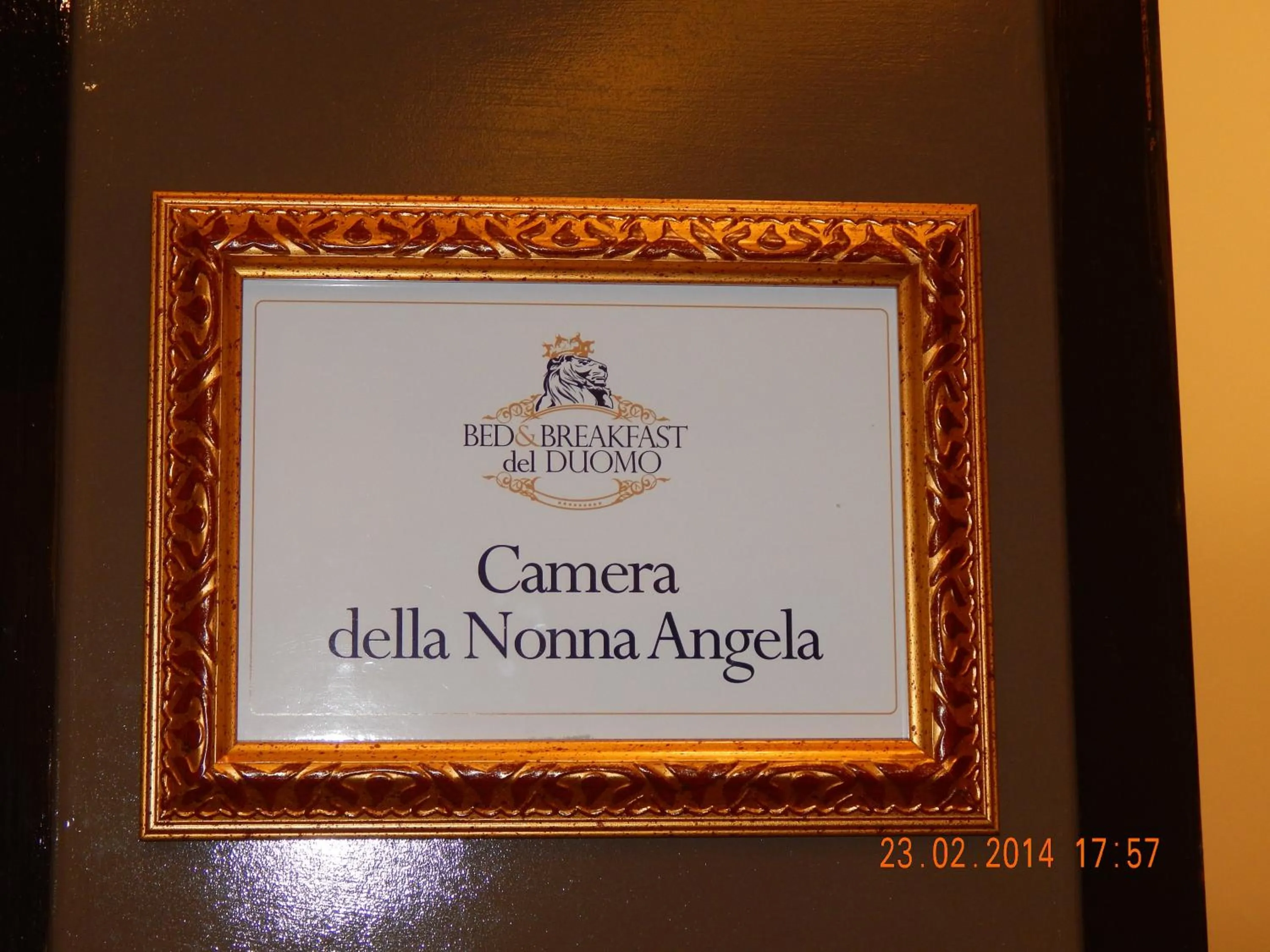 Decorative detail in B&B Del Duomo