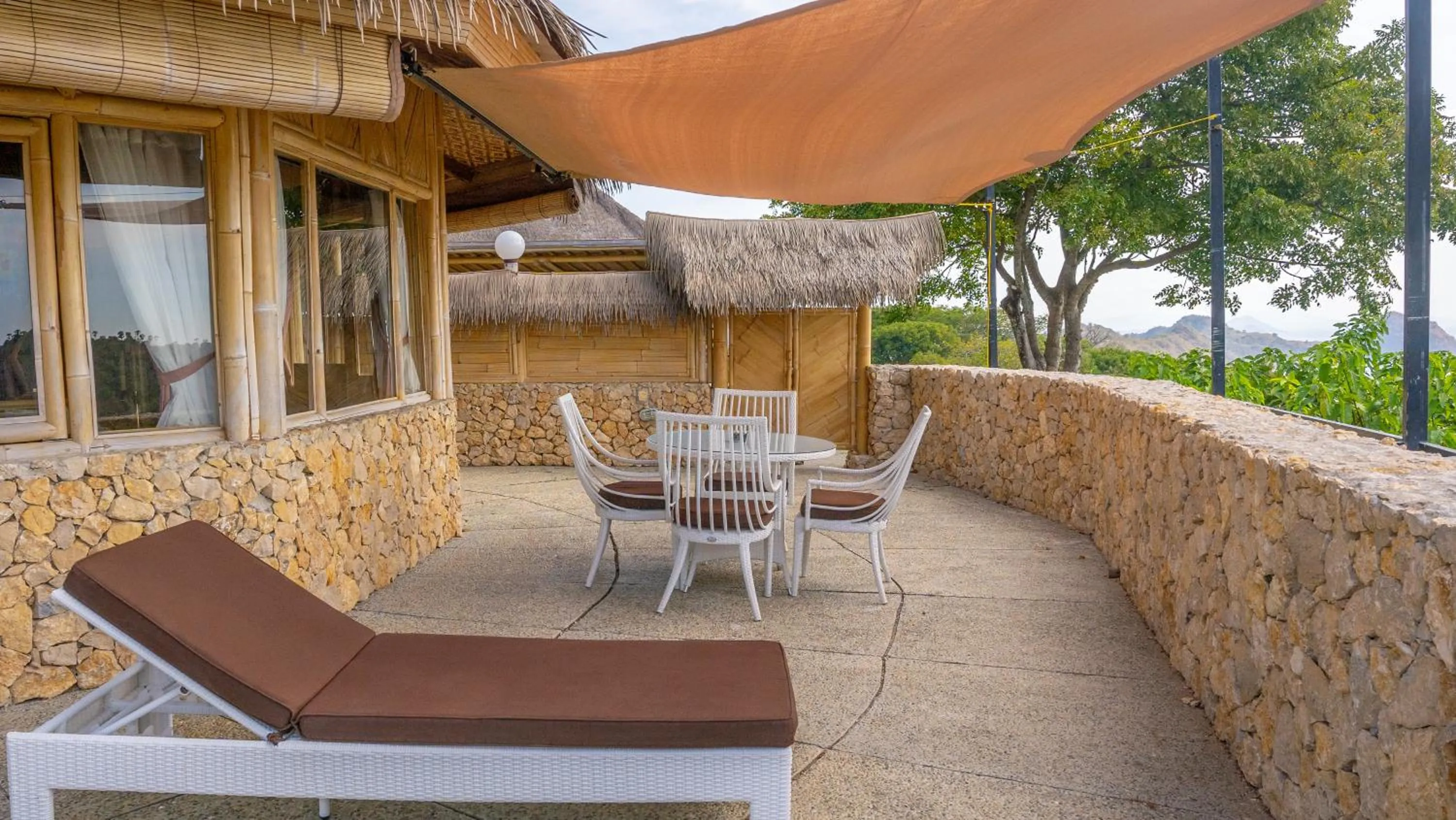 Balcony/Terrace in Elang Hillside Bamboo Villas