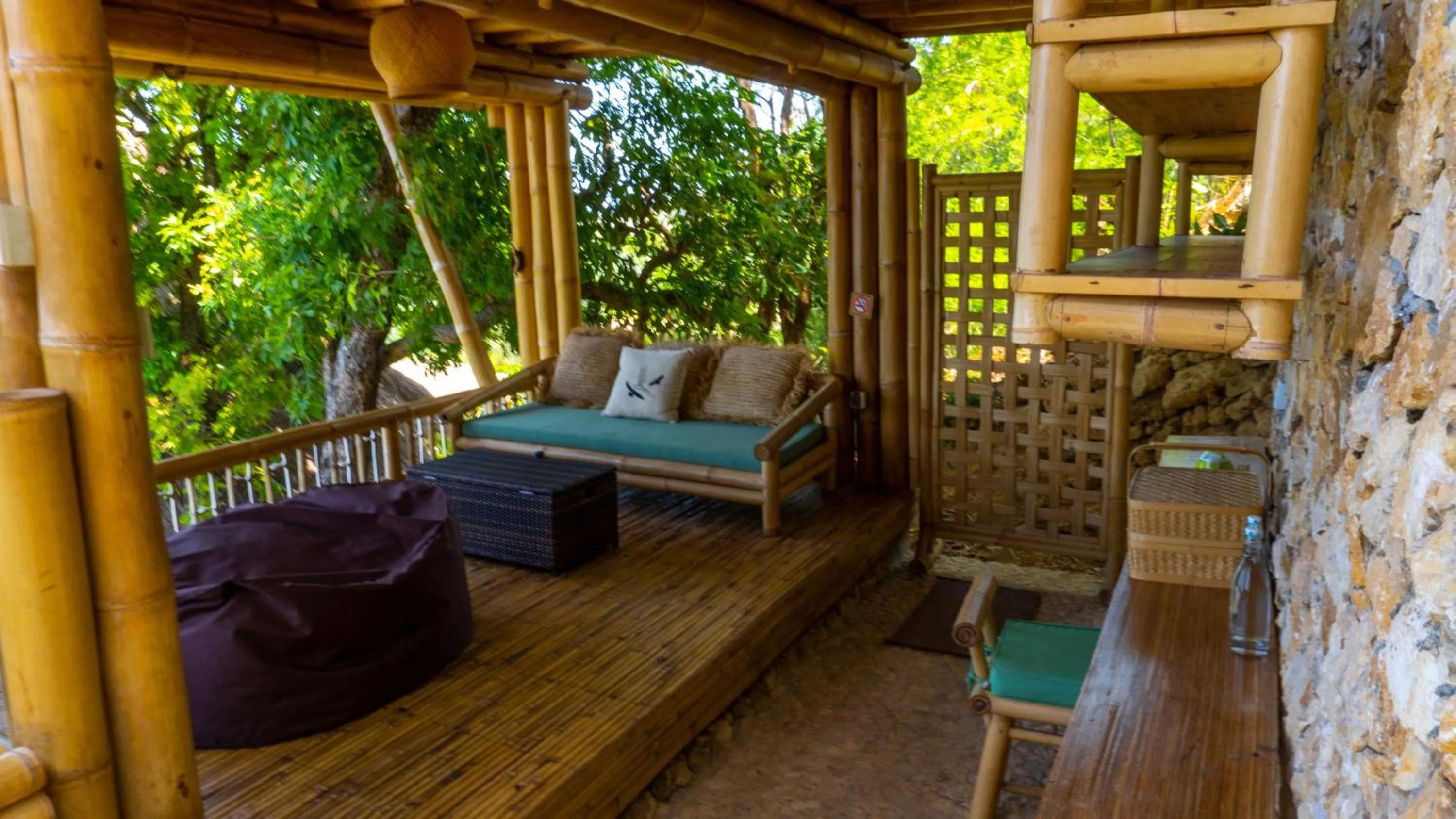 Balcony/Terrace in Elang Hillside Bamboo Villas