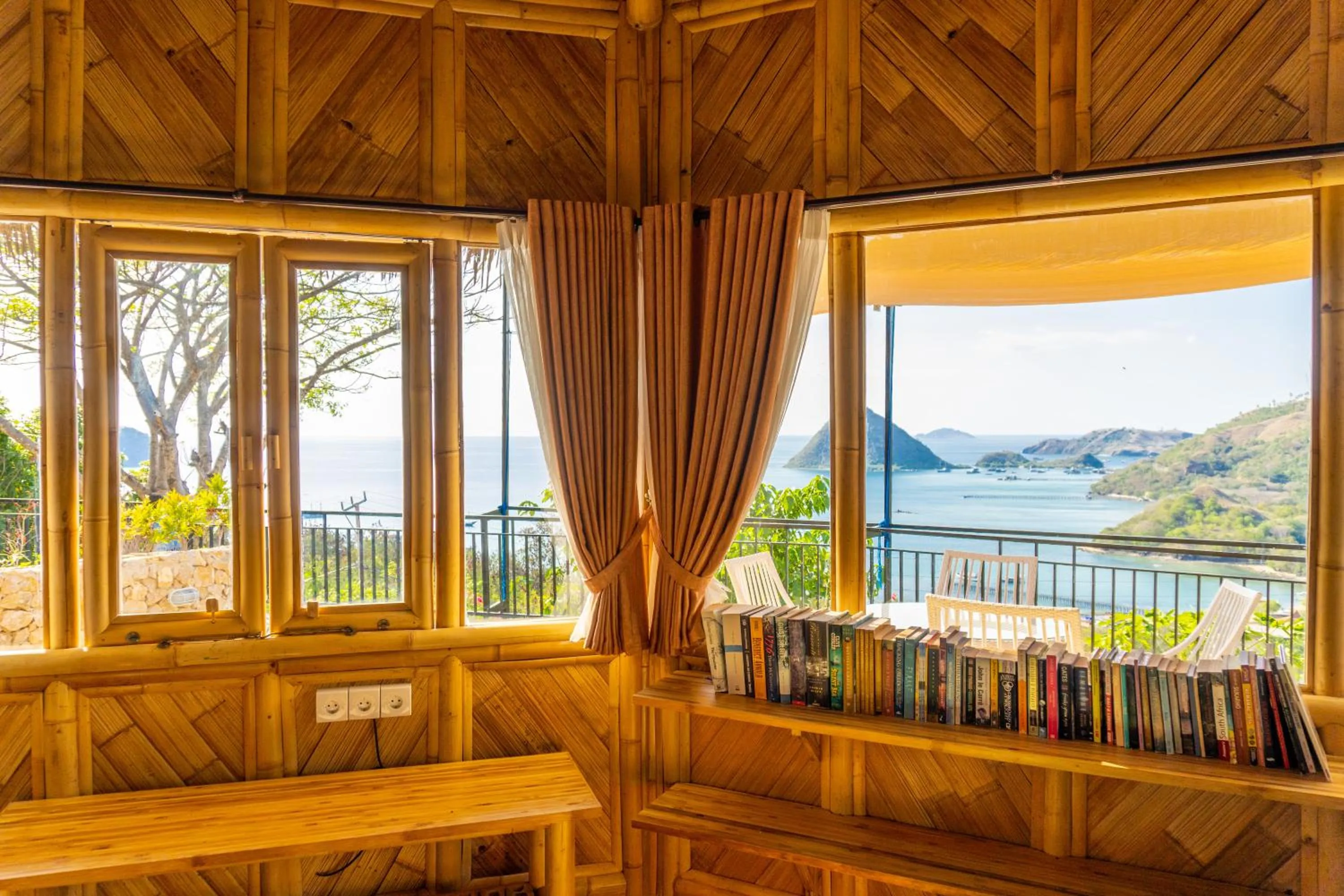 Living room in Elang Hillside Bamboo Villas