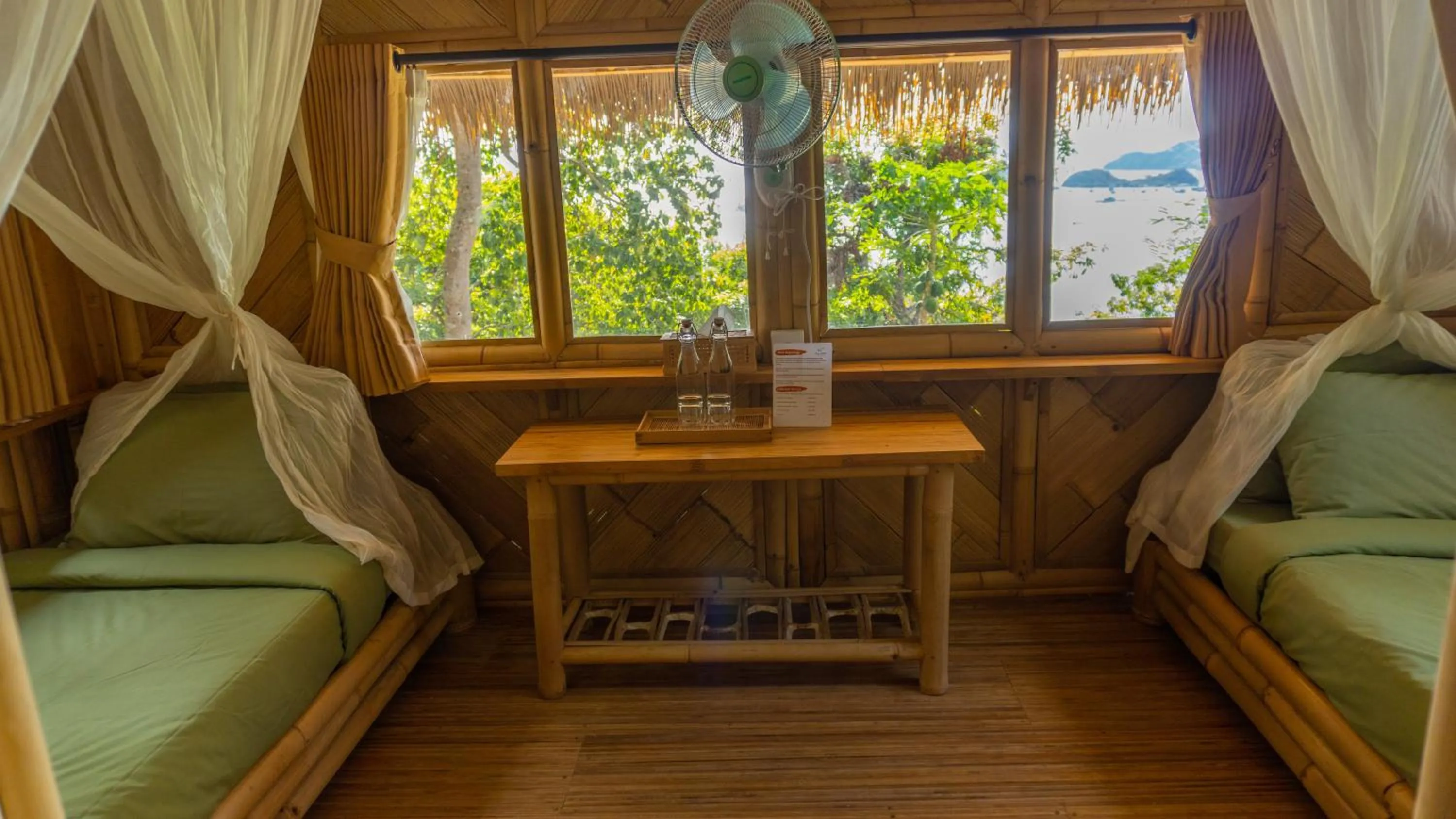 Bedroom in Elang Hillside Bamboo Villas