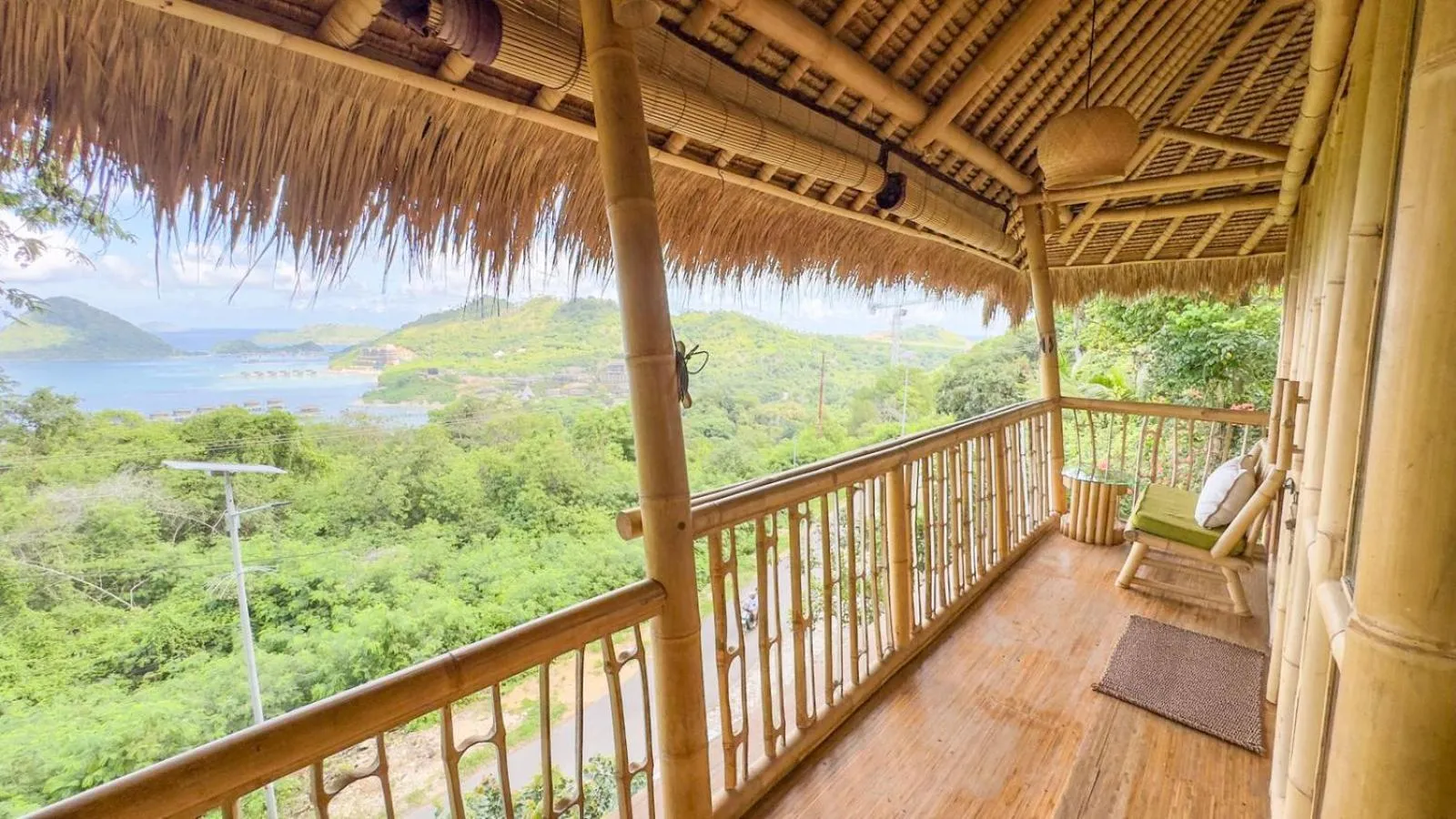 Balcony/Terrace in Elang Hillside Bamboo Villas