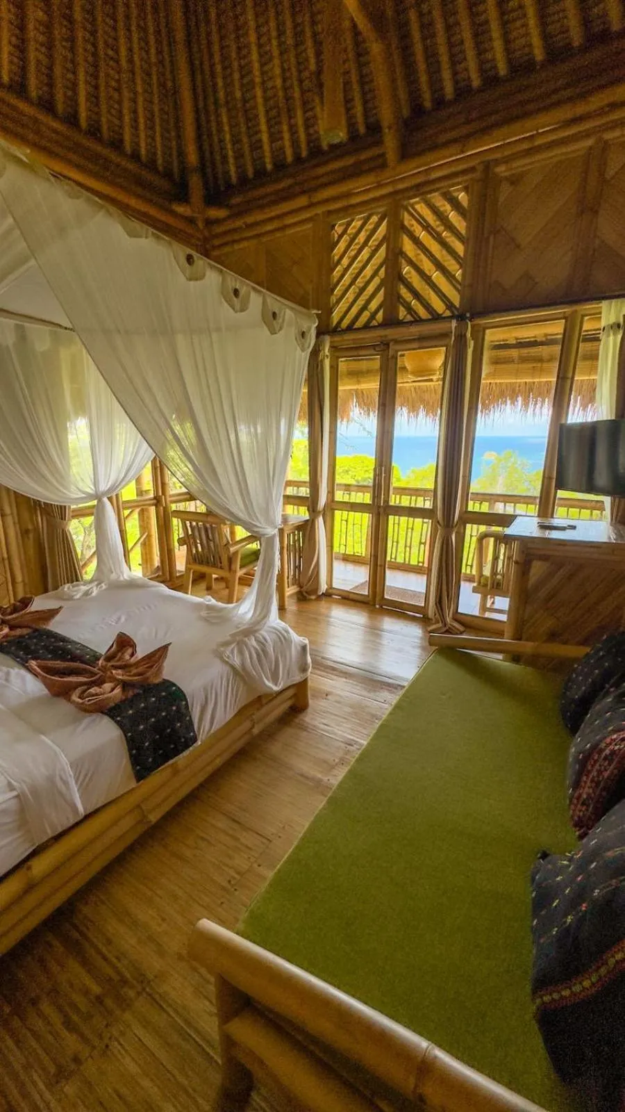 View (from property/room), Bed in Elang Hillside Bamboo Villas